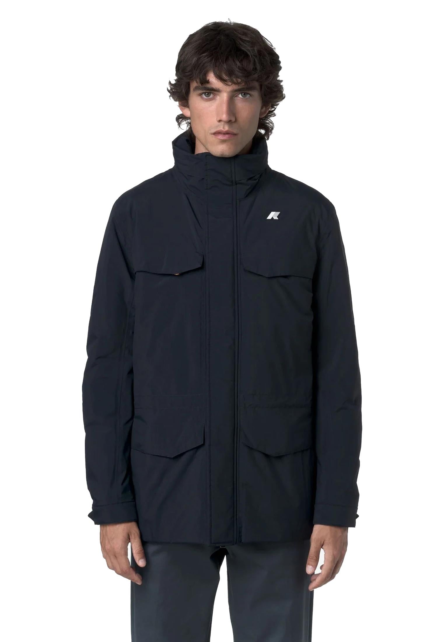 Giacca impermeabile blu Manuel Warm K-way A25 K8136VW K89K89 K-WAY 