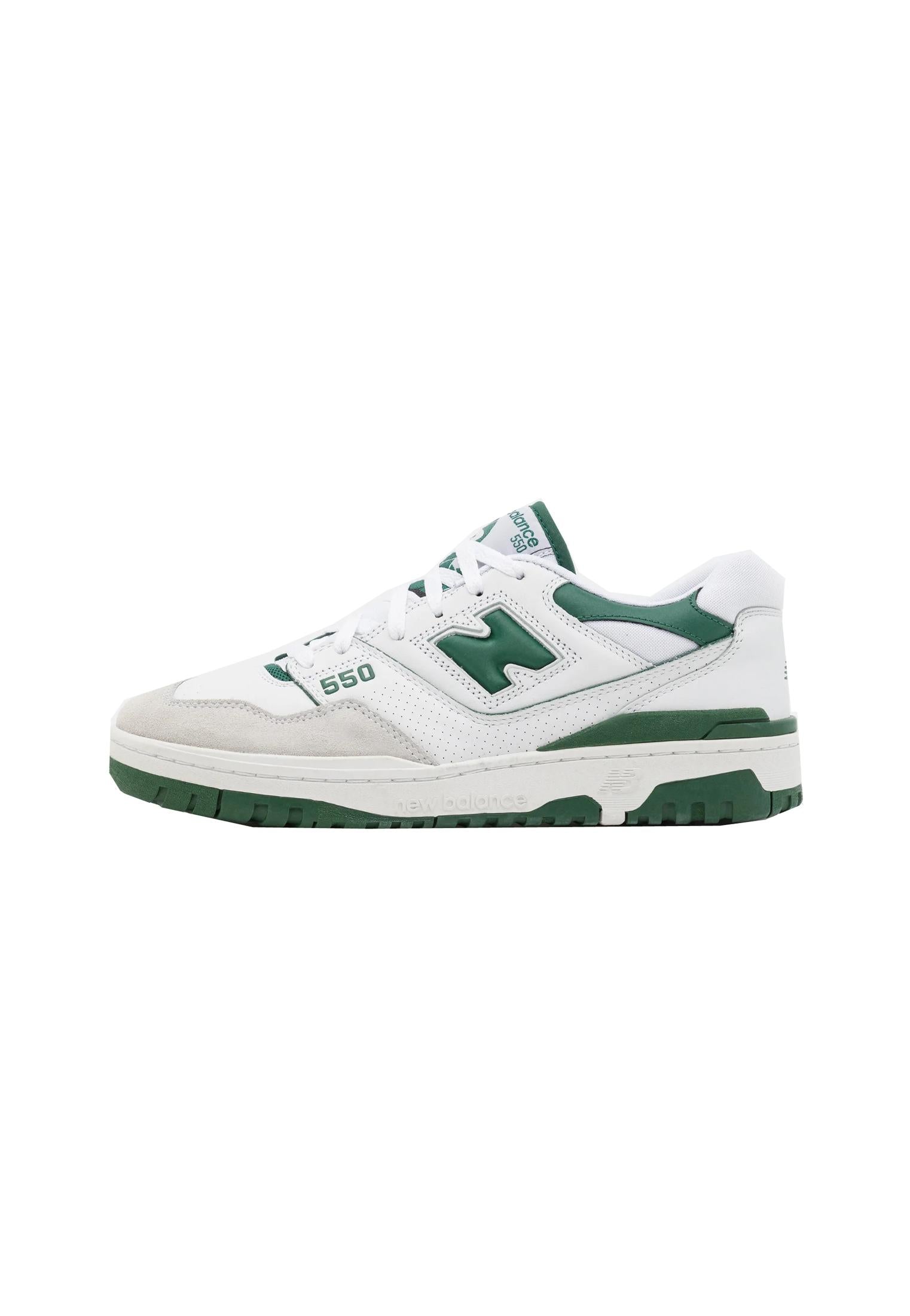 Scarpe sneakers uomo 550 bianche verdi New Balance P25 BB550WT1 WT1 NEW BALANCE 