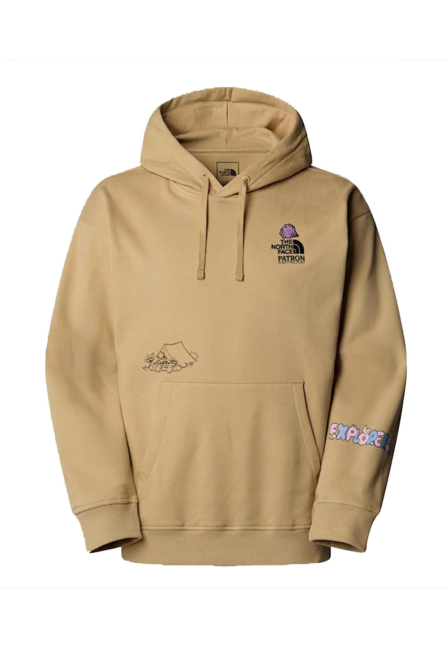 Felpa con cappuccio sabbia Mountain Cleanup oversized unisex The North Face P25 NF0A8C2VLK51 NFLK5NFLK5 THE NORTH FACE 