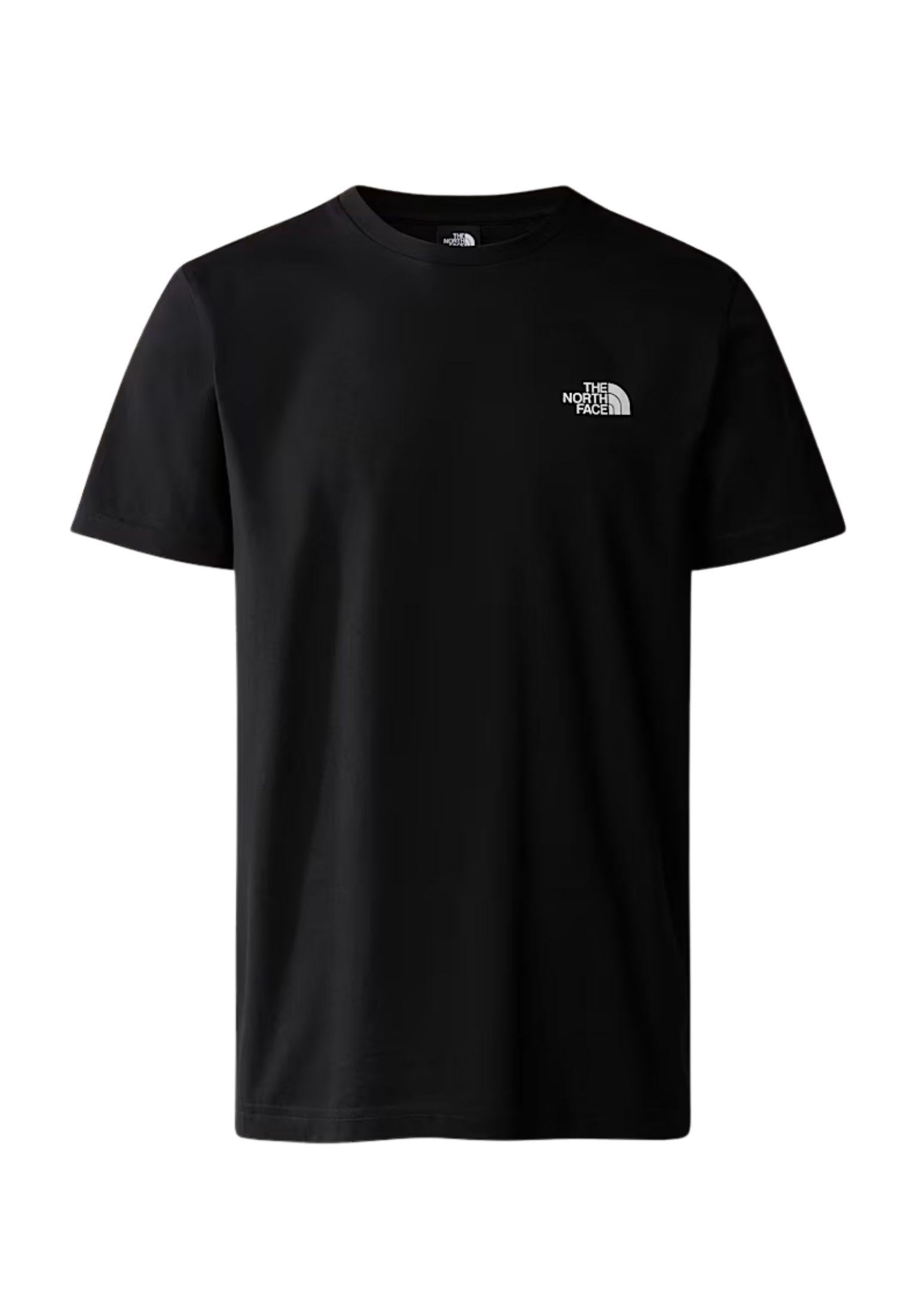 T-shirt girocollo nera Simple Dome The North Face P25 NF0A87NGJK31 NFJK3NFJK3 THE NORTH FACE 