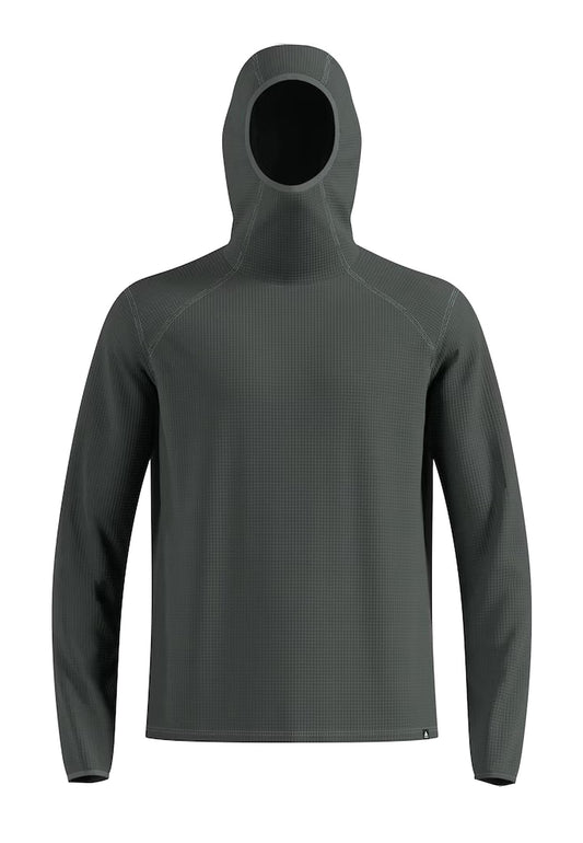 Felpa con cappuccio mid layer allenamento grigio Cubic Odlo A25 542982 1087710877 ODLO 