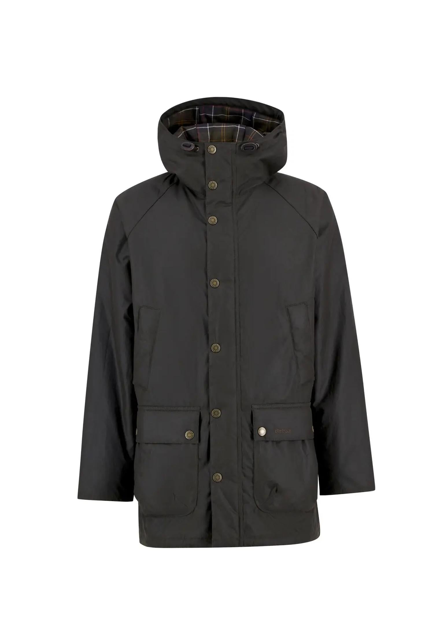 Giacca cerata lunga con cappuccio verde oliva Bedale Barbour A25 252MMWX2494 OL71OL71 BARBOUR 