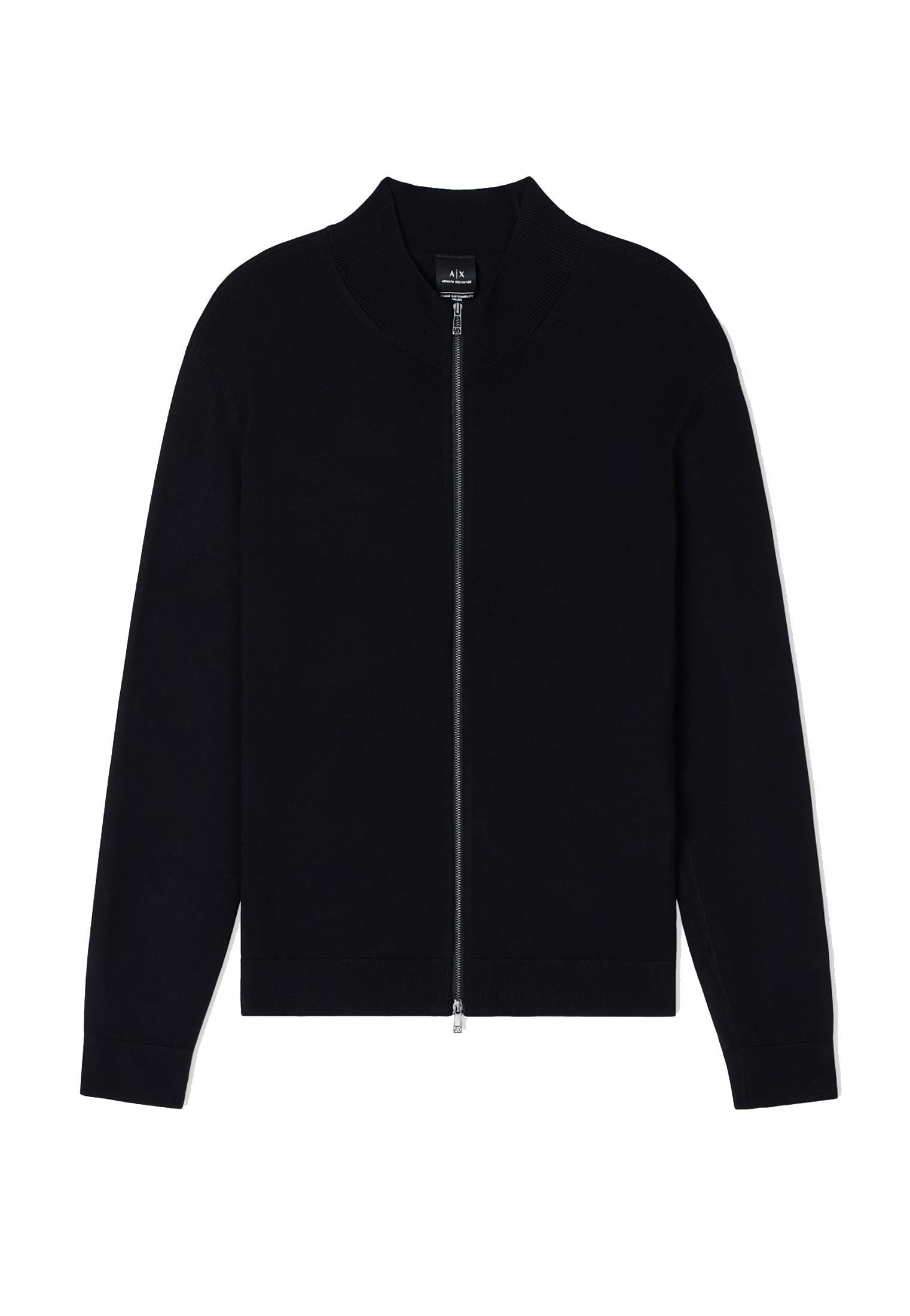 Maglione Cardigan con zip nero Armani Exchange A25 XM001279 AF10454 UC001UC001 ARMANI EXCHANGE 
