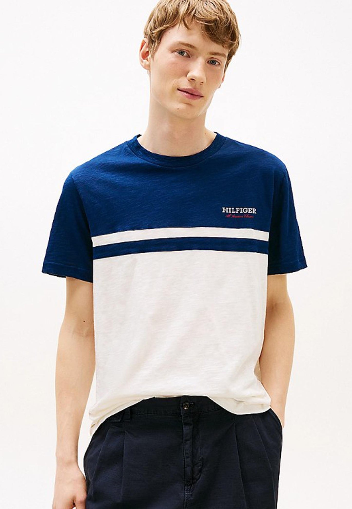 T-shirt girocollo color block Tommy Hilfiger P25