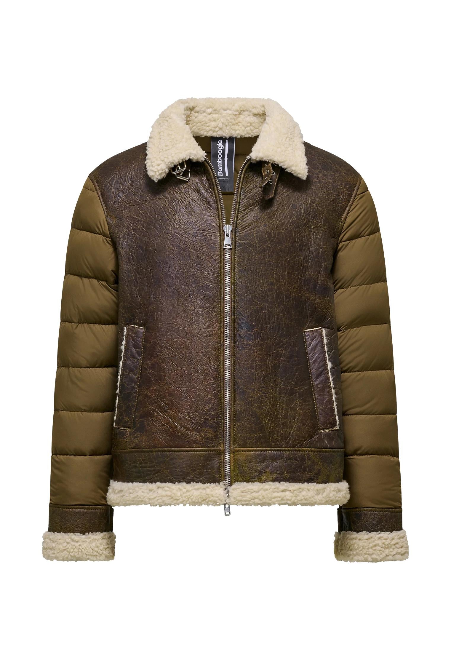 Giacca corta pelle montone trapuntato Bomboogie A25 JMKLIM SSN510 BOMBOOGIE 