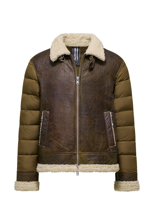 Giacca corta pelle montone trapuntato Bomboogie A25 JMKLIM SSN510 BOMBOOGIE 