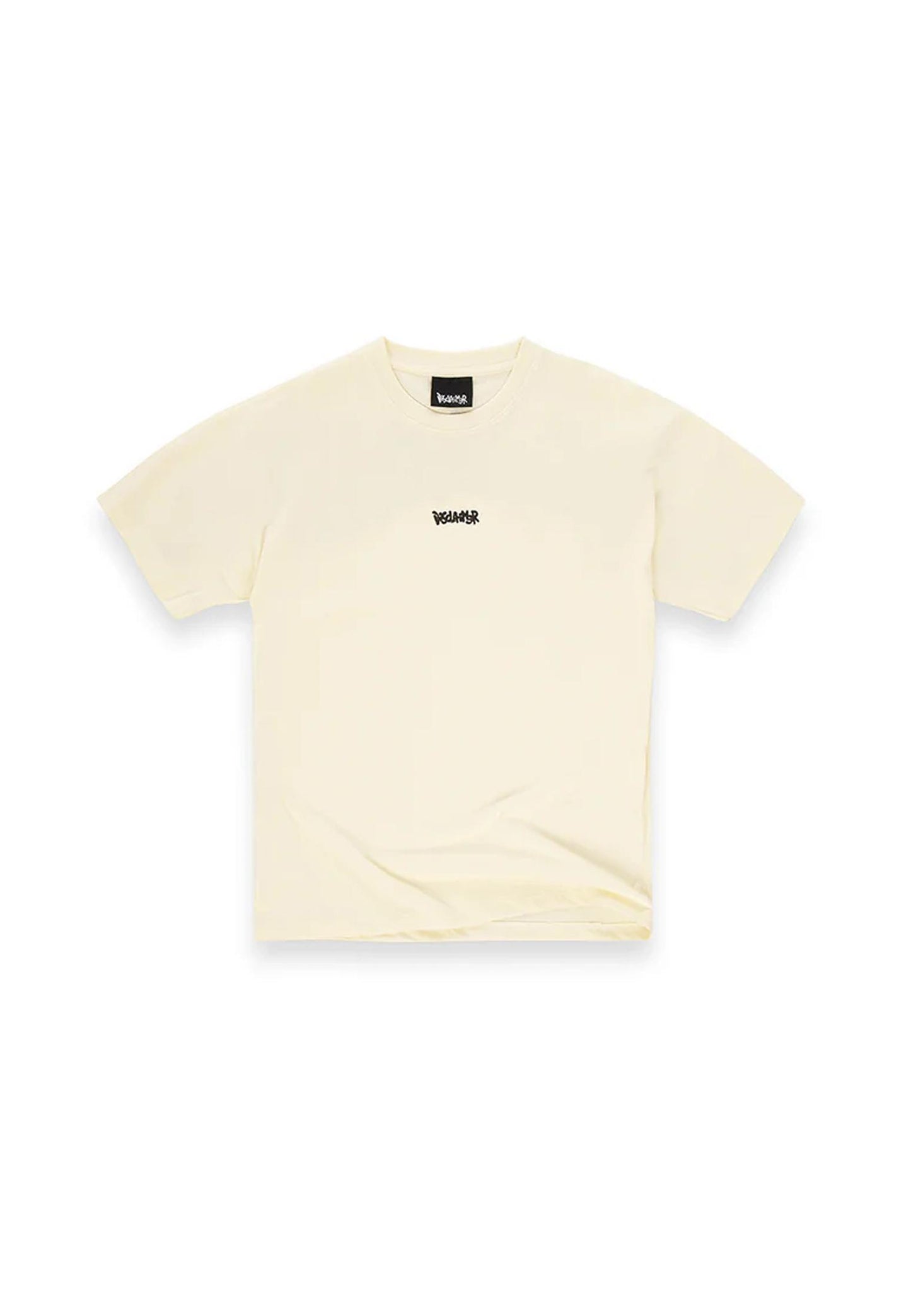 T-shirt girocollo cotone bianca Disclaimer A25 25IDS55117 //LATTE/MILITARE DISCLAIMER 