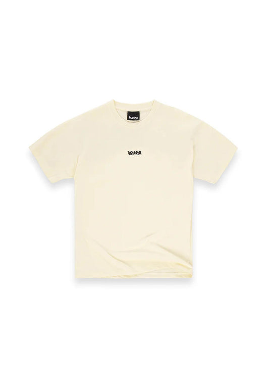 T-shirt girocollo cotone bianca Disclaimer A25 25IDS55117 //LATTE/MILITARE DISCLAIMER 