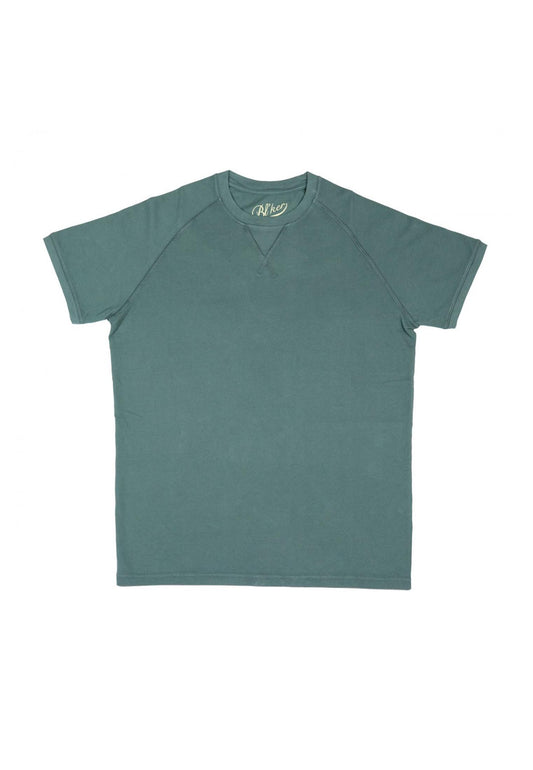 T-shirt girocollo verde Manica Corta Salem Raglan piquet Blker P26 1006-03 Green BLKER 