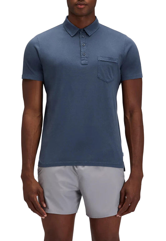 Polo manica corta blu cotone con taschino Sundek P26 M982PLSJ6TC M6S26100700 SUNDEK 