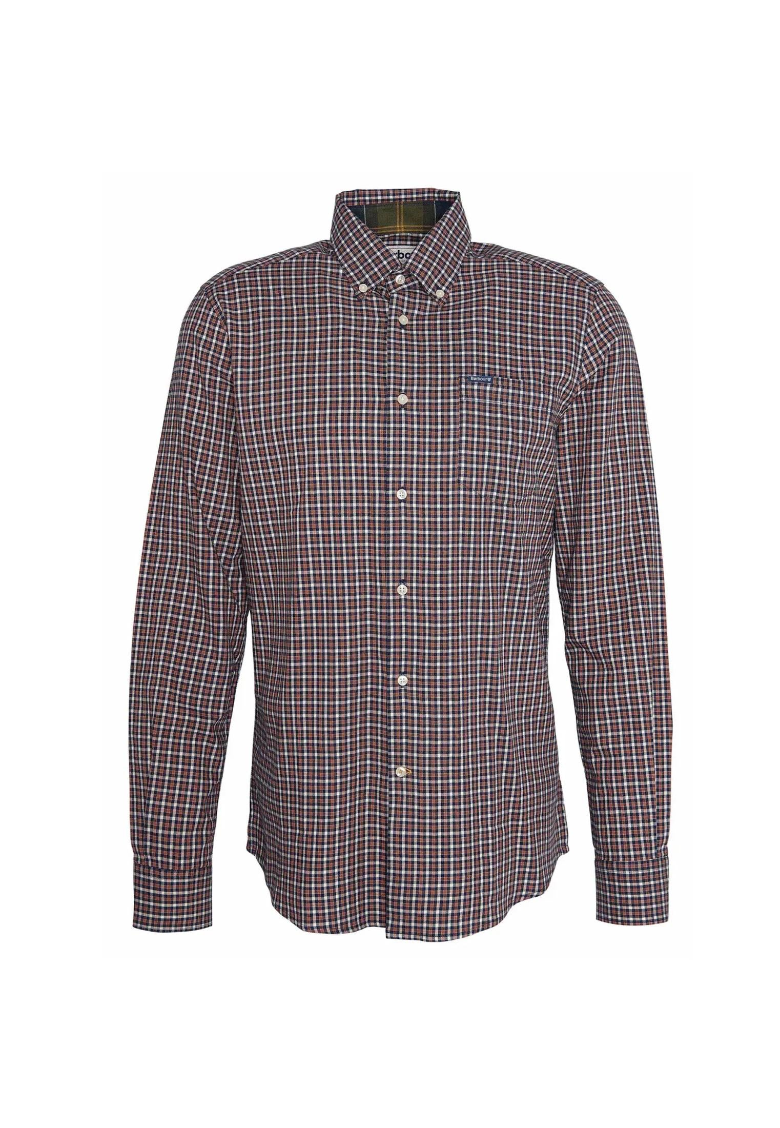 Camicia sartoriale blu quadrati Padshaw Barbour A25 252MMSH5027 NY91NY91 BARBOUR 