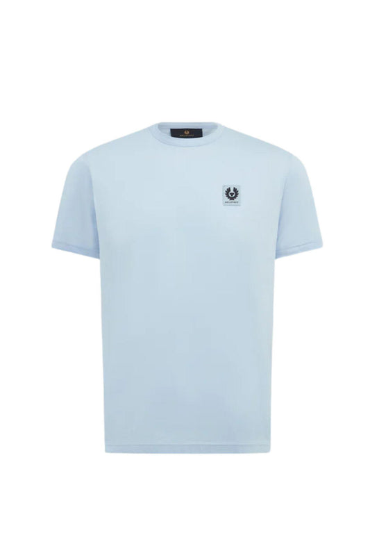T-shirt girocollo azzurra cotone Belstaff P26 100055 Sky BlueSky Blue BELSTAFF 