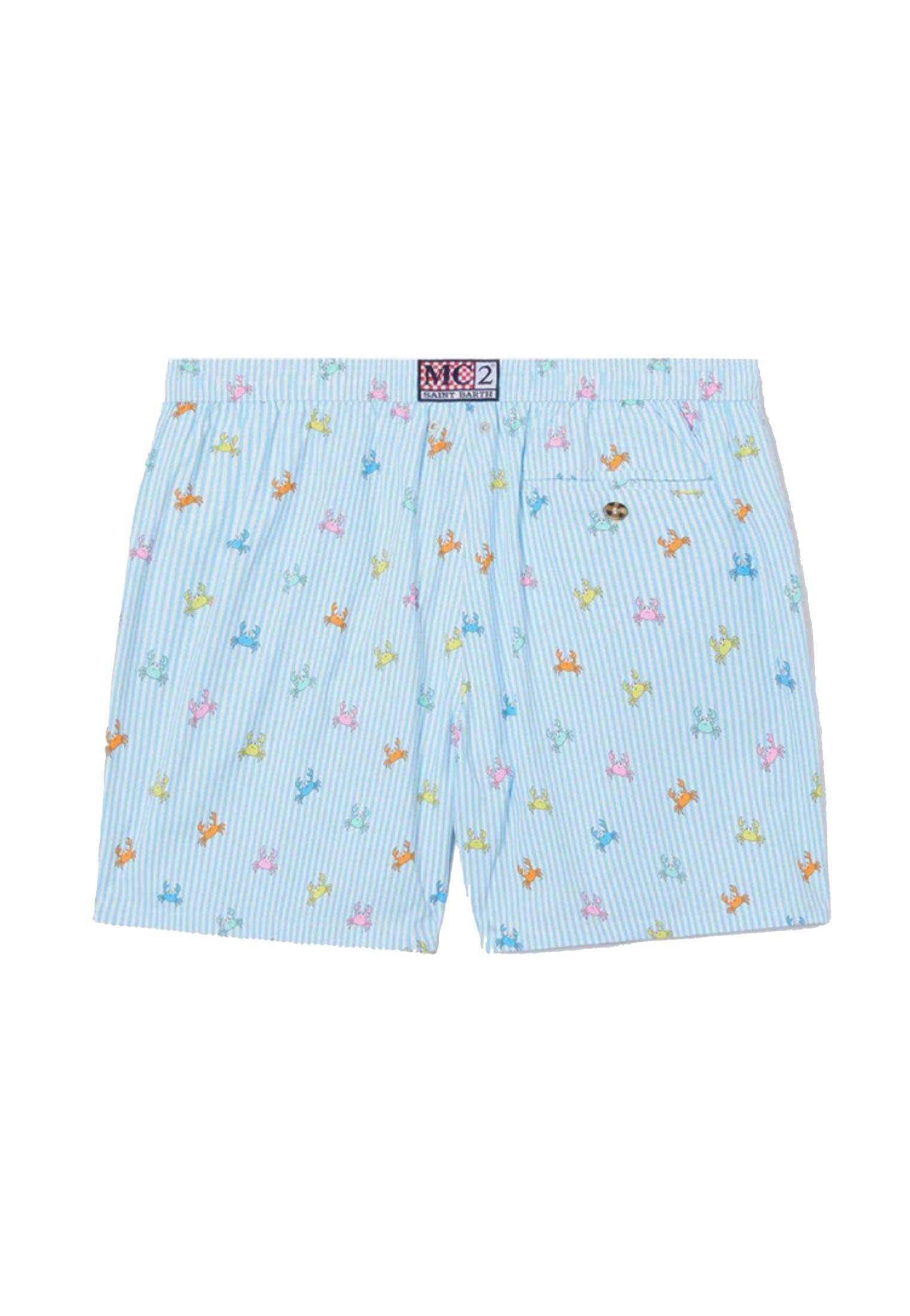 Costume da mare spiaggia bagno pantaloncino Lighiting Micro granchi MC2 Saint Barth P26 LIG0016 01081L01081L MC2 