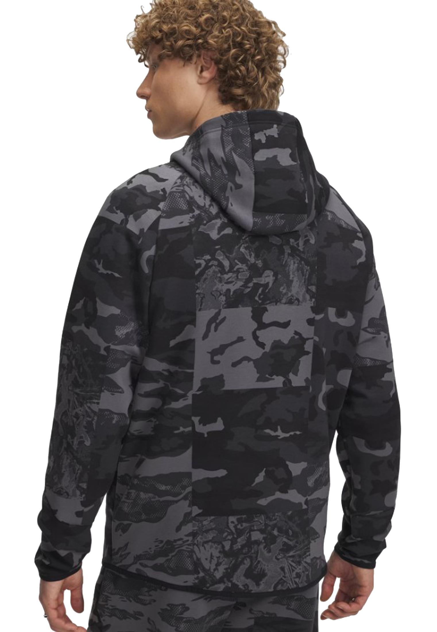 Felpa con cappuccio nero mimetico Unstoppable FLC Under Armour A25 77-6005683 00010001 UNDER ARMOUR 