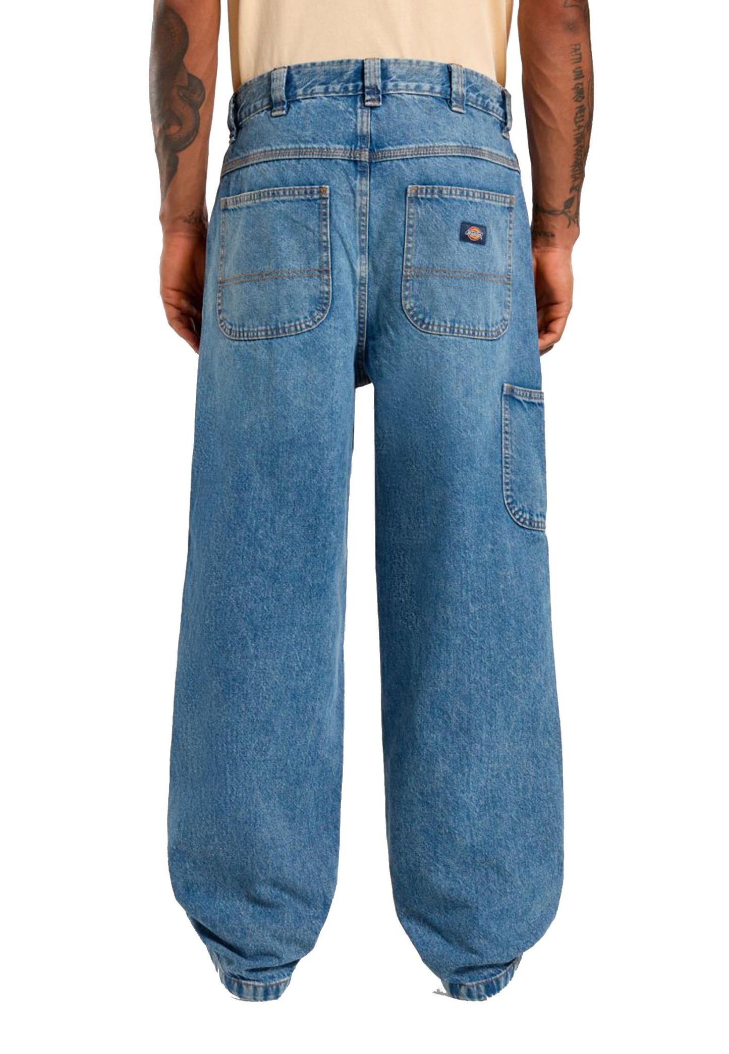 Pantaloni blu jeans denim Madison baggy Dickies P25 DK0A4YEC DENIM BLUBLU DICKIES 