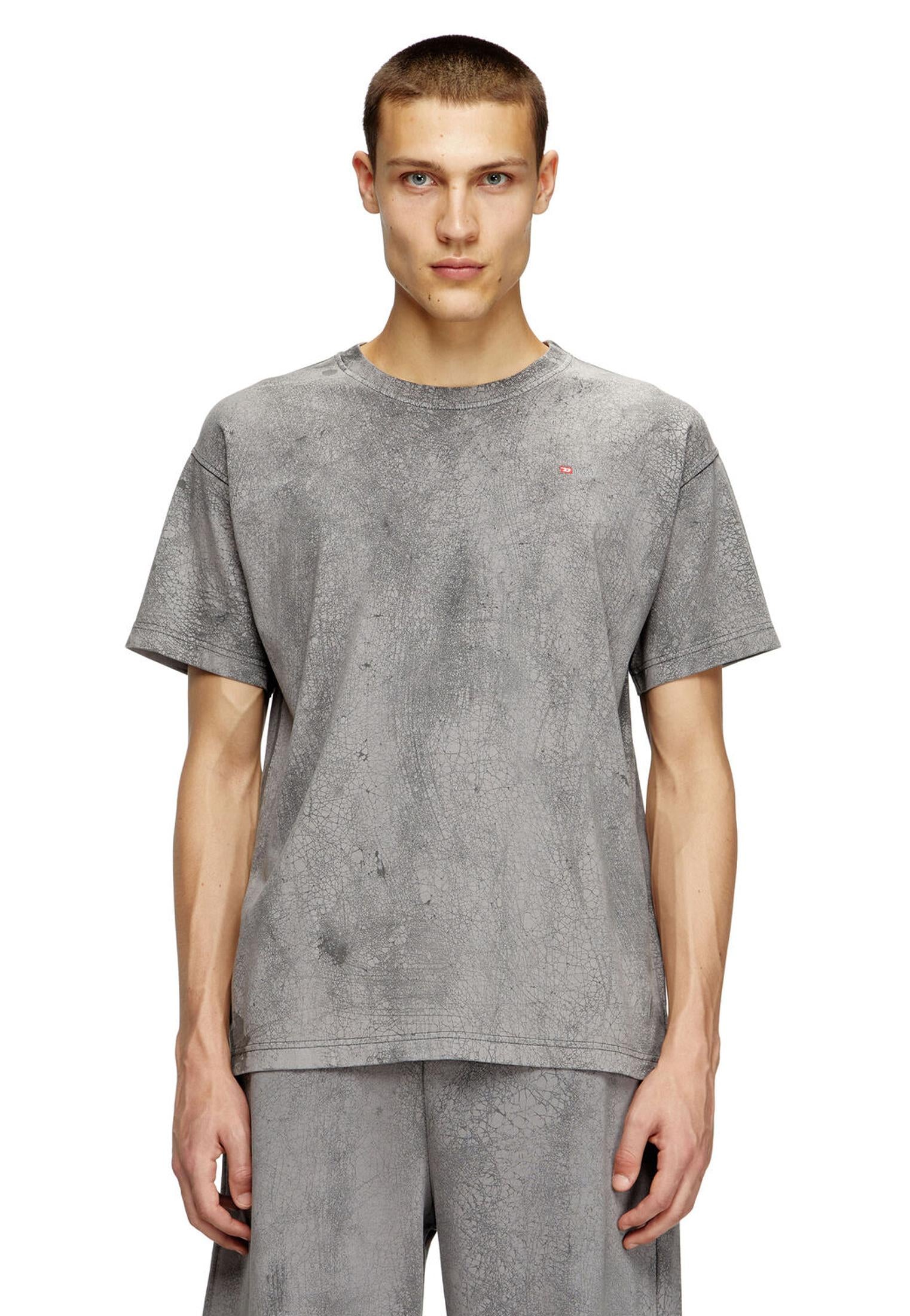 T-shirt girocollo cotone grigia T-Norm-T8 Diesel A25 A18486-0PLBU 3434 DIESEL 