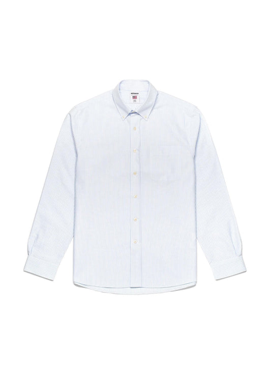 Camicia cotone a righe azzurra bianca Doubling Sebago A25 7111PEW A0OA0O SEBAGO 