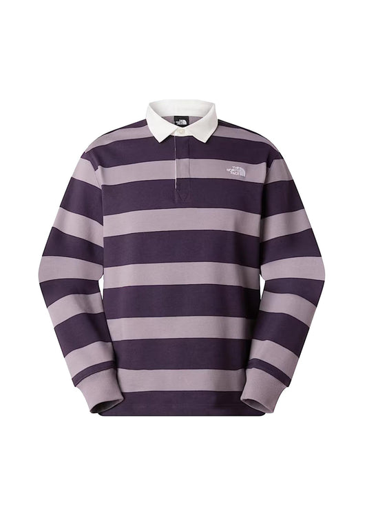 Polo felpa maniche lunghe Rugby viola The North Face P26 NF0A8GAWJN5 PURPLE GREYPURPLE GREY THE NORTH FACE 