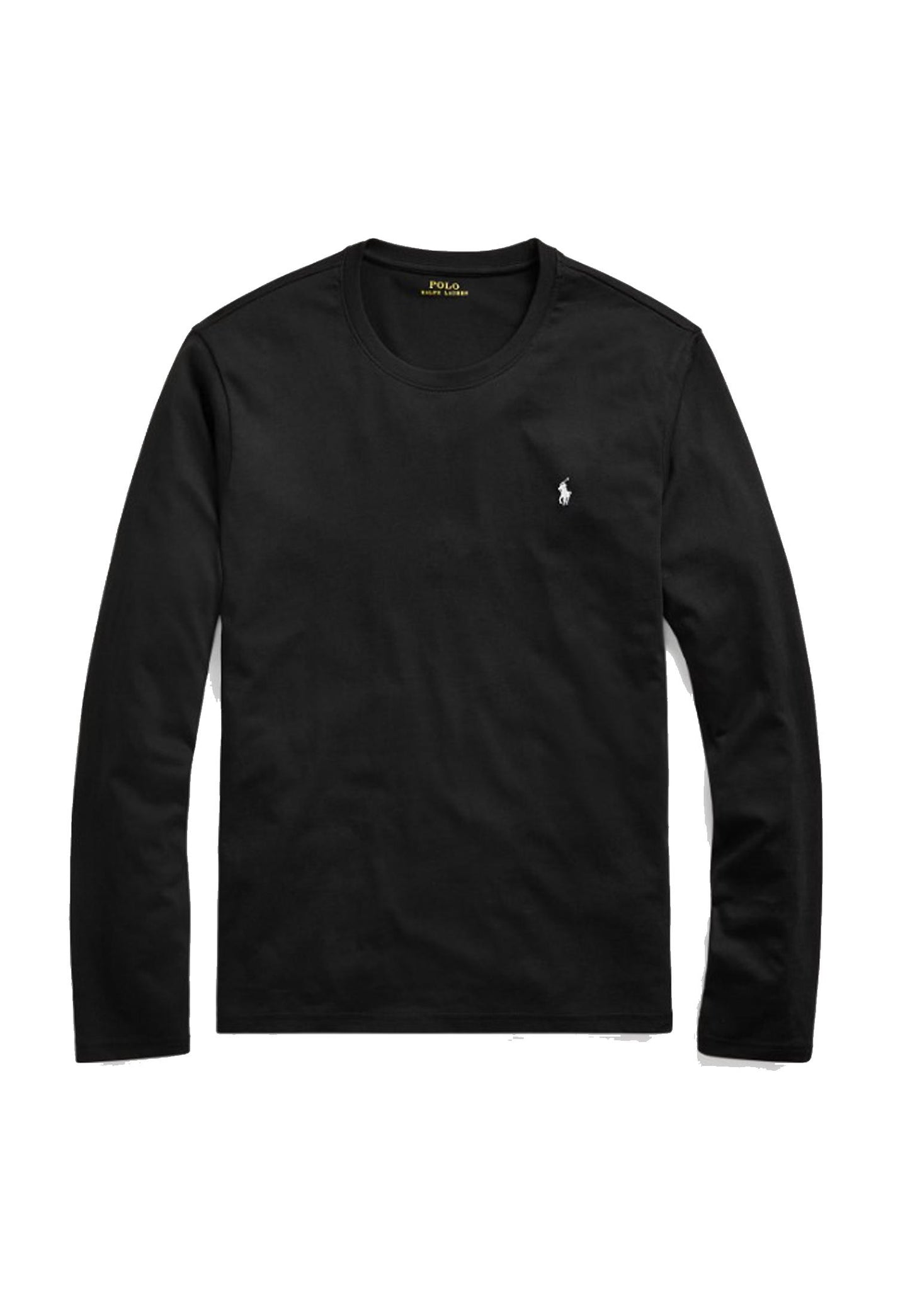 T-shirt manica lunga intima da notte cotone nera girocollo Polo Ralph Lauren P25