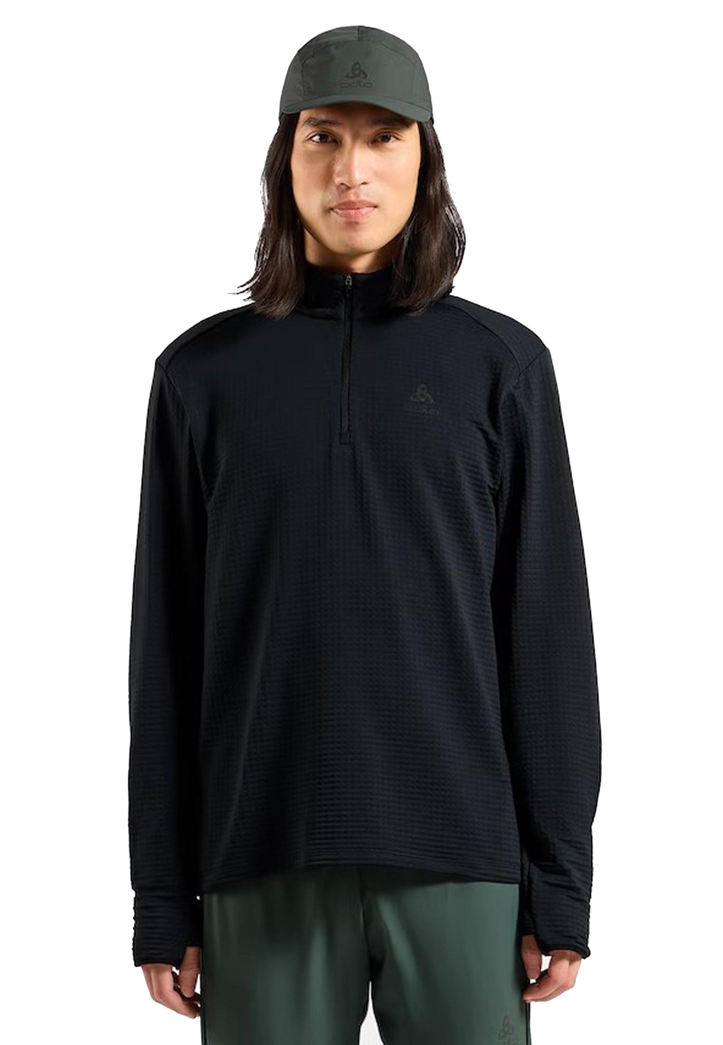 Pile ultra leggero mid layer mezza zip nero termico running Odlo A25 316012 1500015000 ODLO 