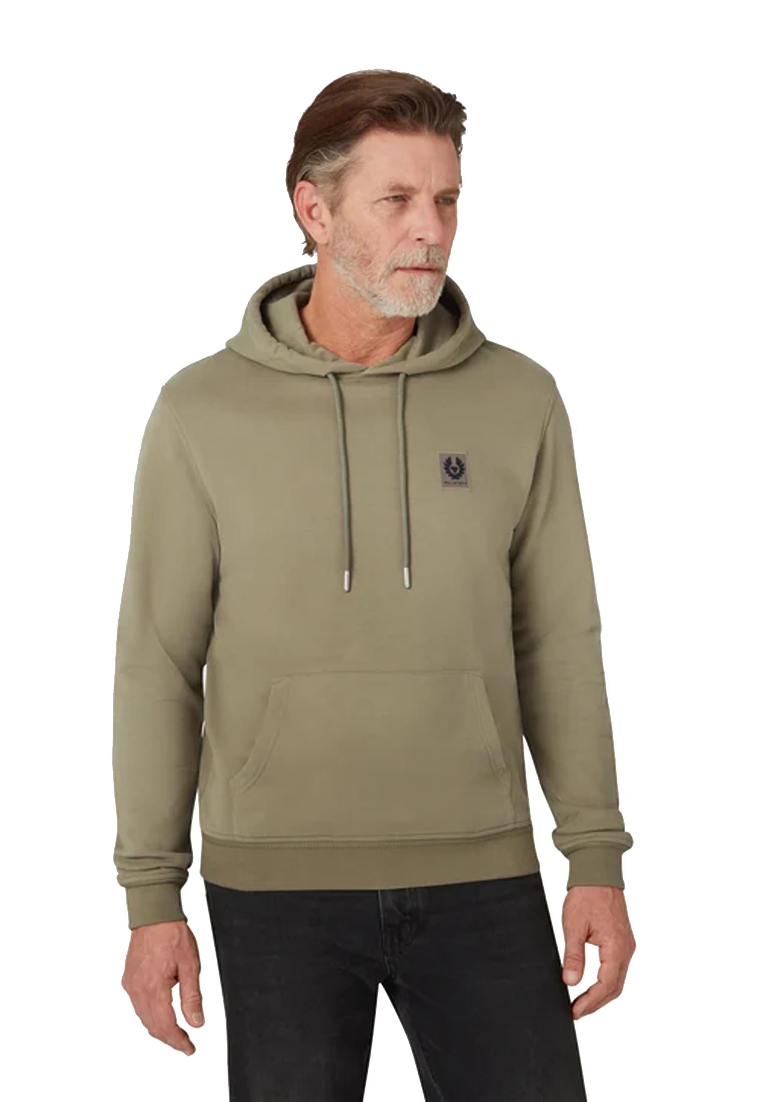 Felpa con cappuccio verde cotone Belstaff P26 103000 Fatigue GreenFatigue Green BELSTAFF 