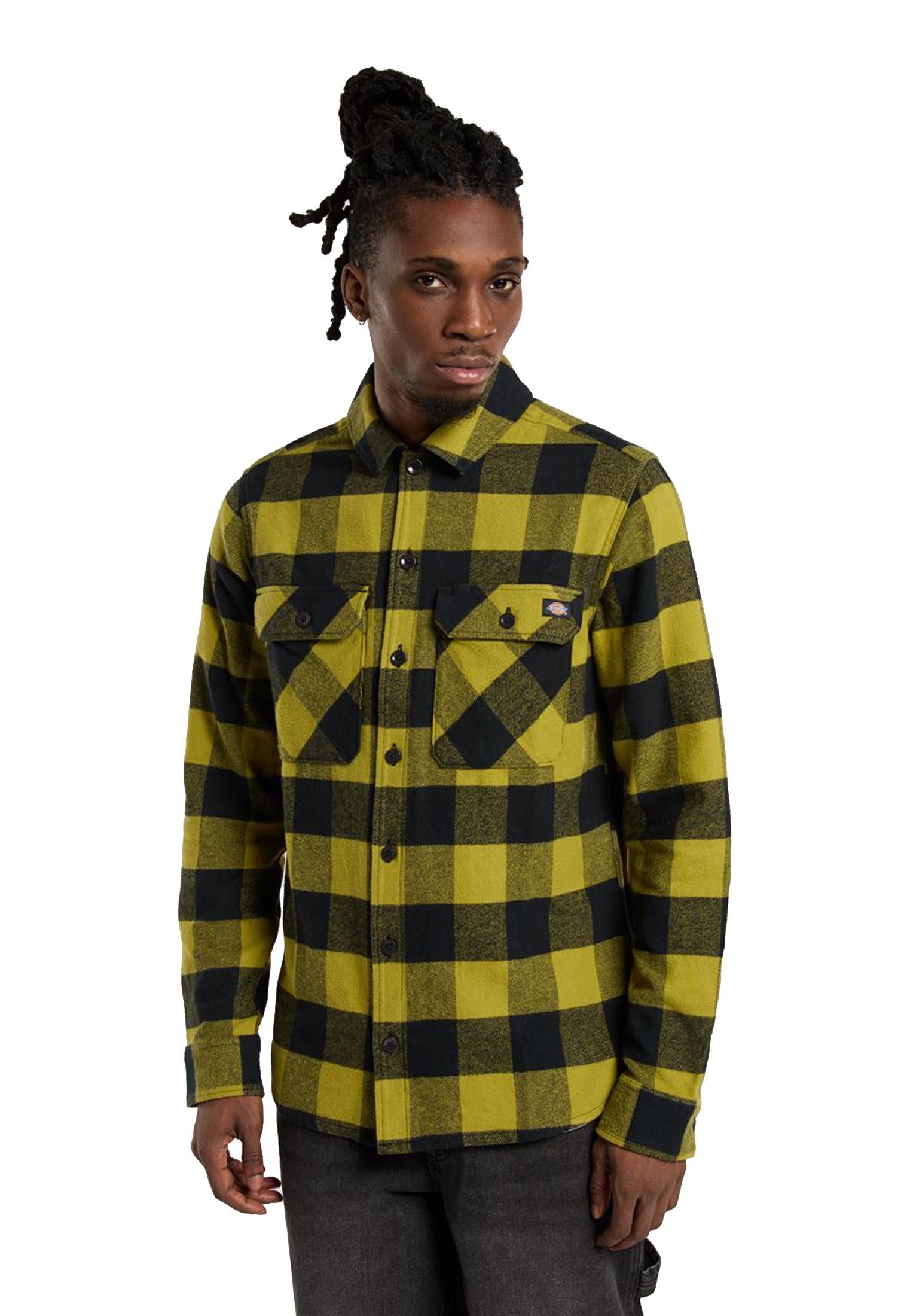 Camicia a quadri in flanella verde Sacramento Dickies A25 DK0A4XDZL201 DKL20DKL20 DICKIES 