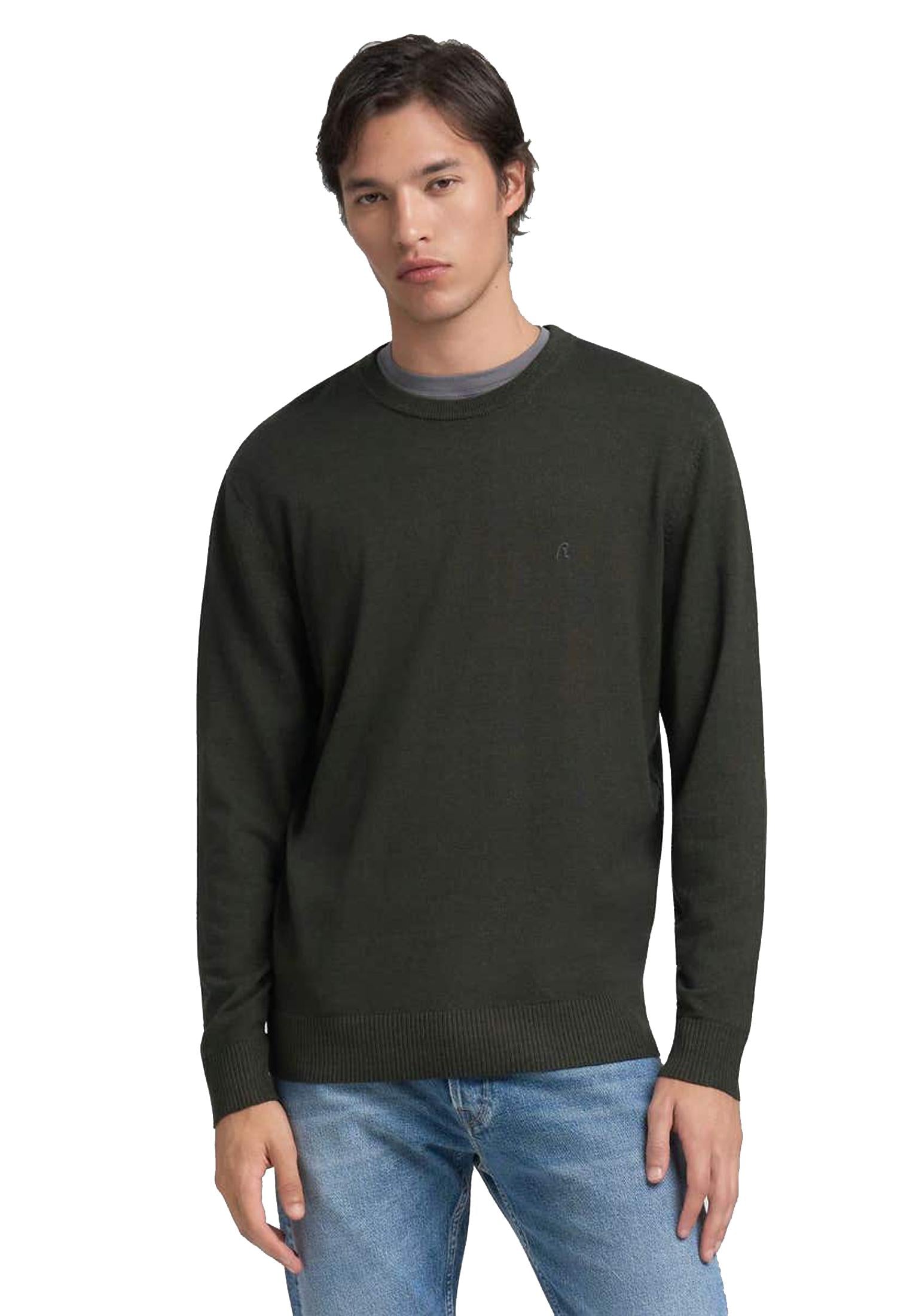 Maglia pullover girocollo verde misto lana Replay A25 UK4854.000.G21901 759759 REPLAY 