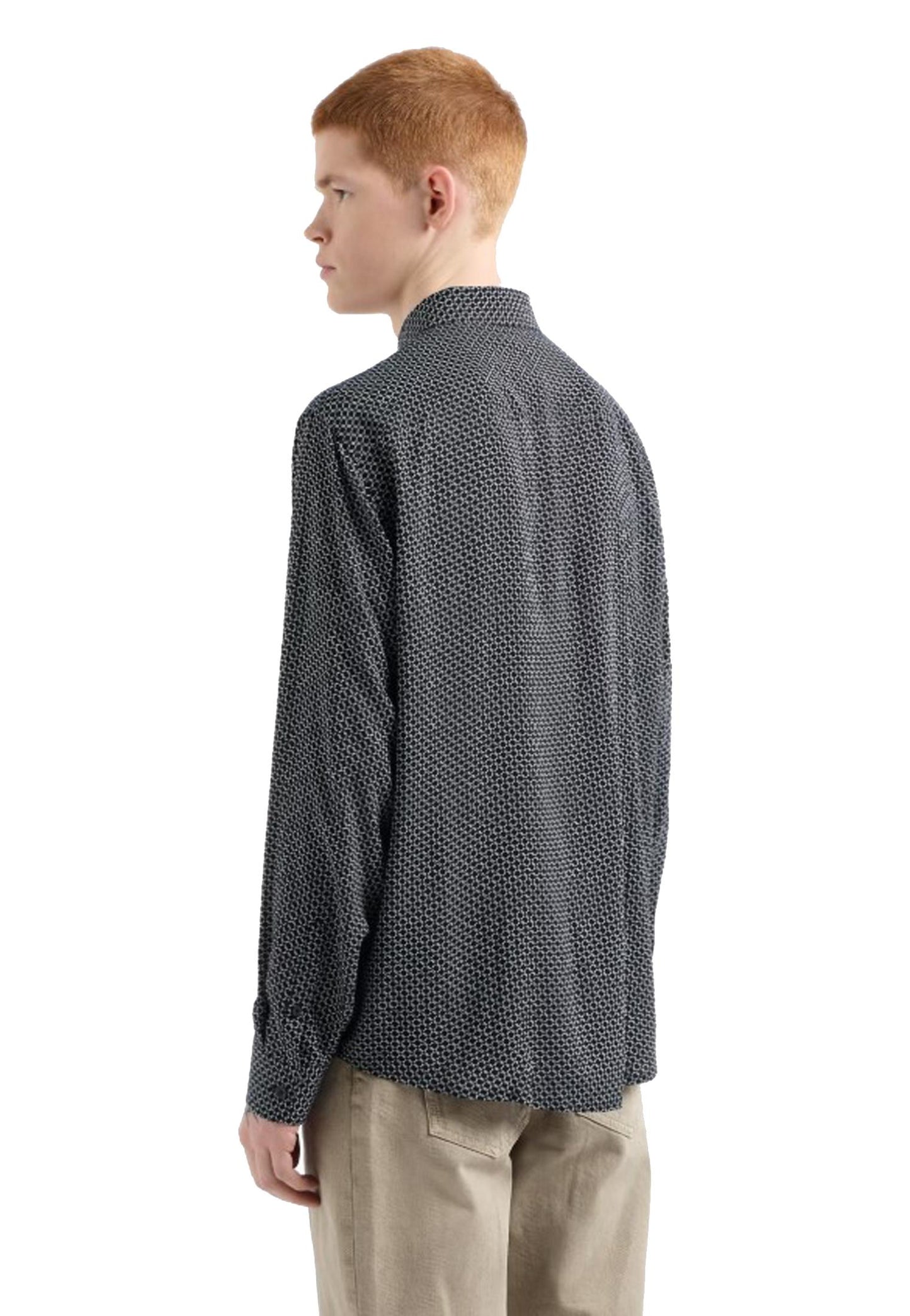 Camicia cotone regular fit fantasia Armani Exchange P25