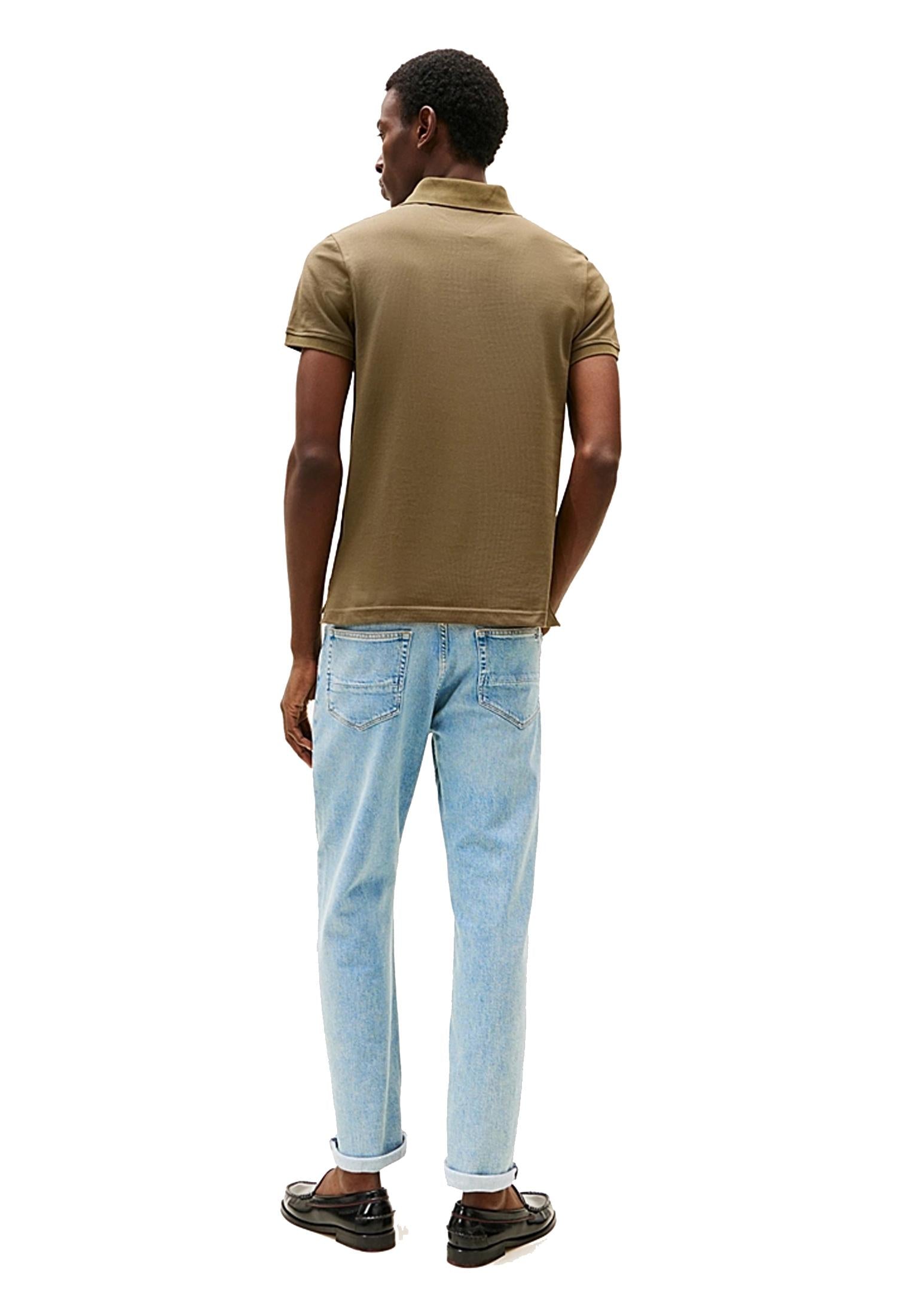 Polo verde oliva cotone slim fit Tommy Hilfiger A25 MW0MW17771RBN RBNRBN TOMMY HILFIGER 