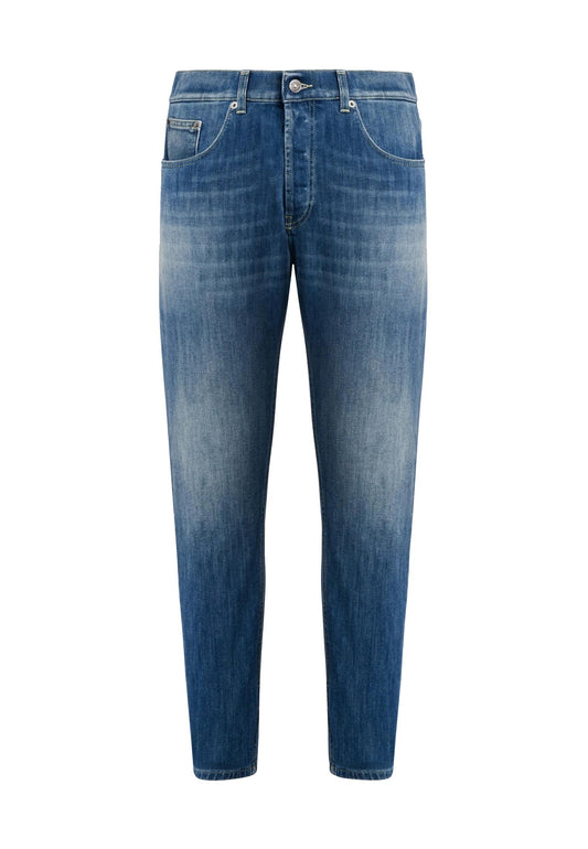 Pantalone jeans blu Dian cinque tasche carrot slim fit Dondup P26 UP576 DS0107U ME4800 DONDUP 