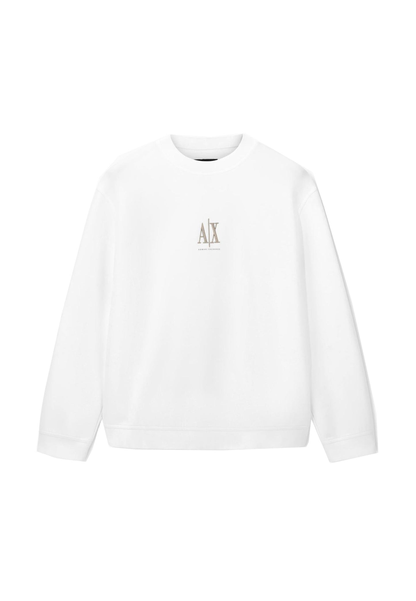 Felpa bianca girocollo misto cotone Armani Exchange A25 XM000368 AF10818 U0009U0009 ARMANI EXCHANGE 