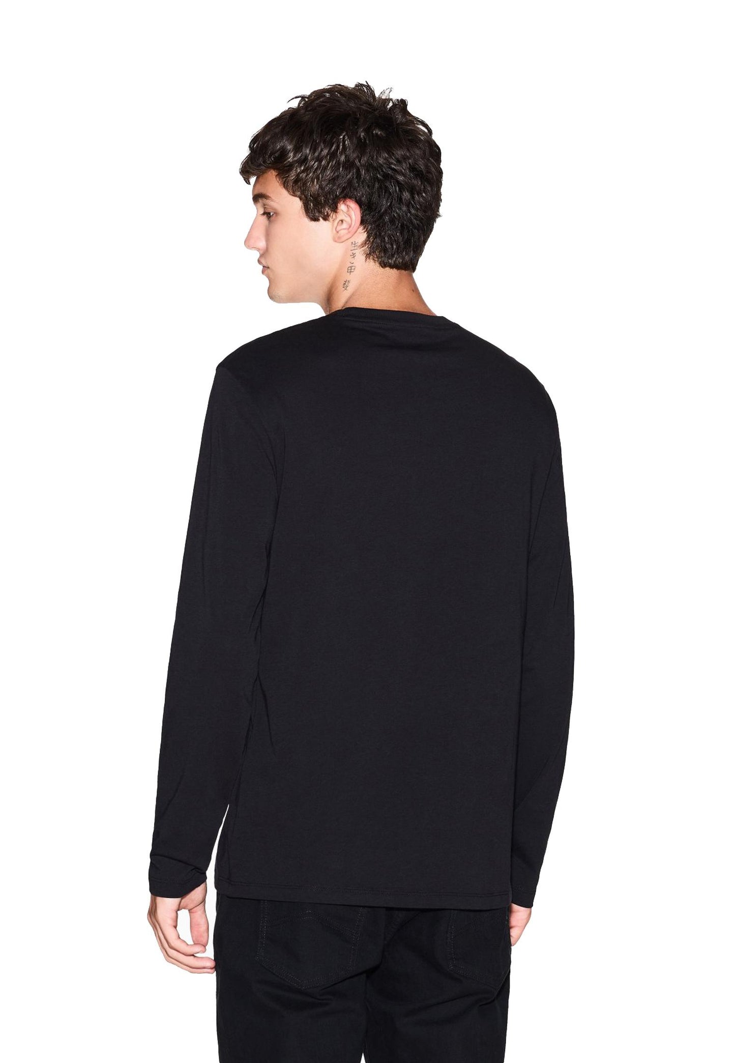 T-shirt girocollo nera manica lunga Armani Exchange A25 8NZTCH Z8H4Z 12001200 ARMANI EXCHANGE 