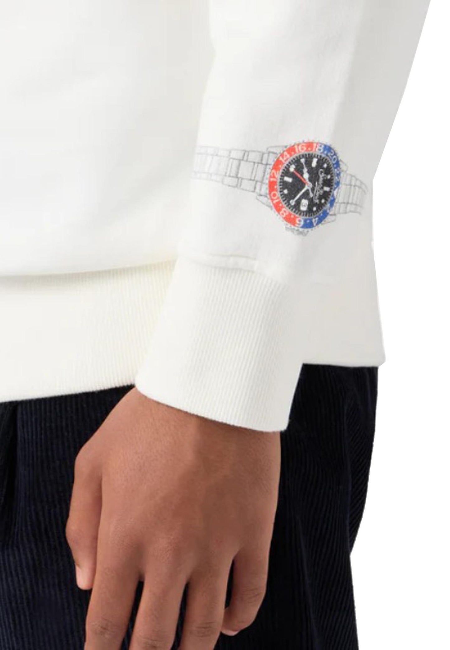 Felpa girocollo bianca Sono un Uomo di Polso MC2 Saint Barth A25 SOH0004 00683I00683I MC2 