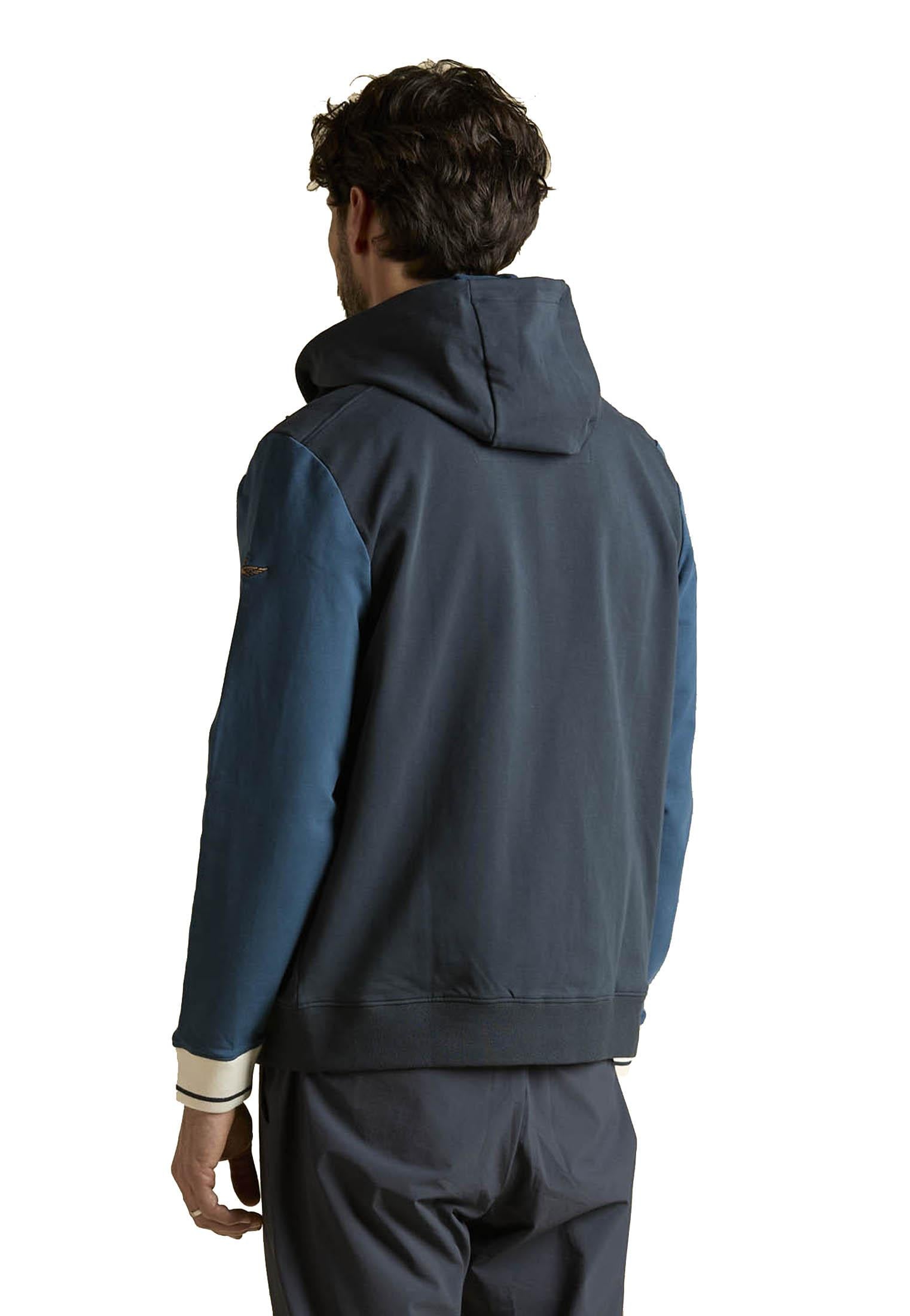 Felpa con cappuccio removibile blu Frecce Tricolori Aeronautica Militare P26 261FE2096UF00674 9472094720 AERONAUTICA MILITARE 