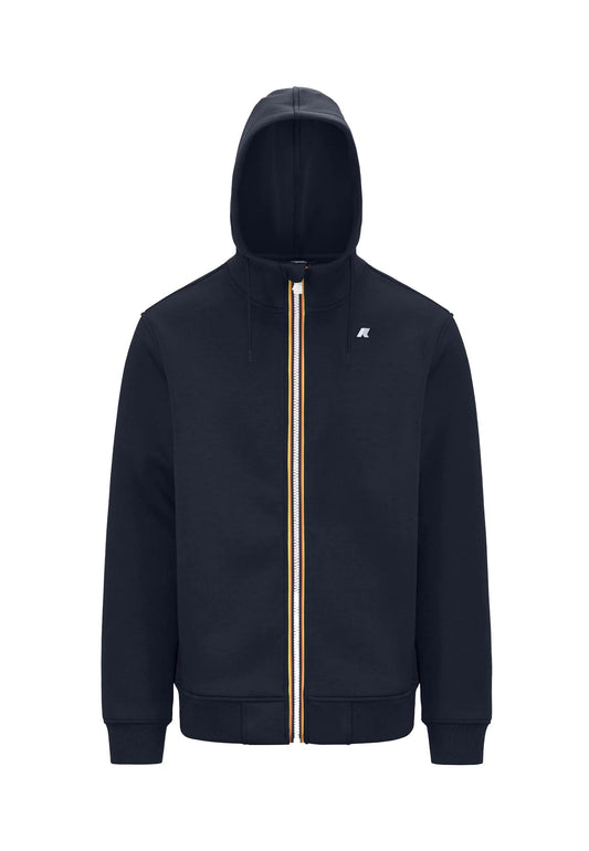 Giacca in pile con cappuccio blu Rainer Spacer K-way A25 K2141DW K89K89 K-WAY 