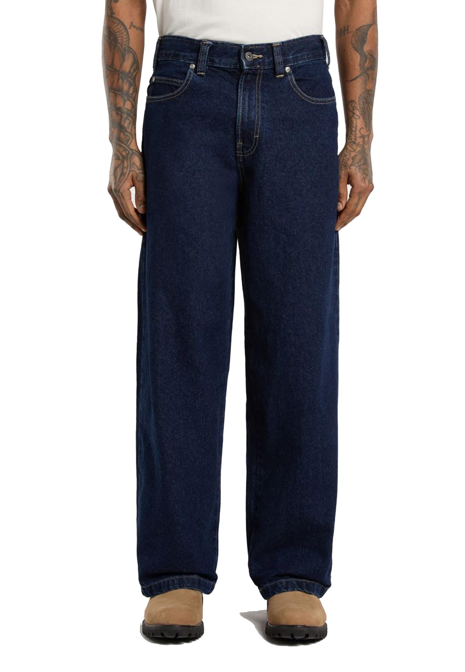 Pantaloni denim jeans blu scuro extra loose Hilham Dickies A25 DK0A87NK0DD DK0DDDK0DD DICKIES 