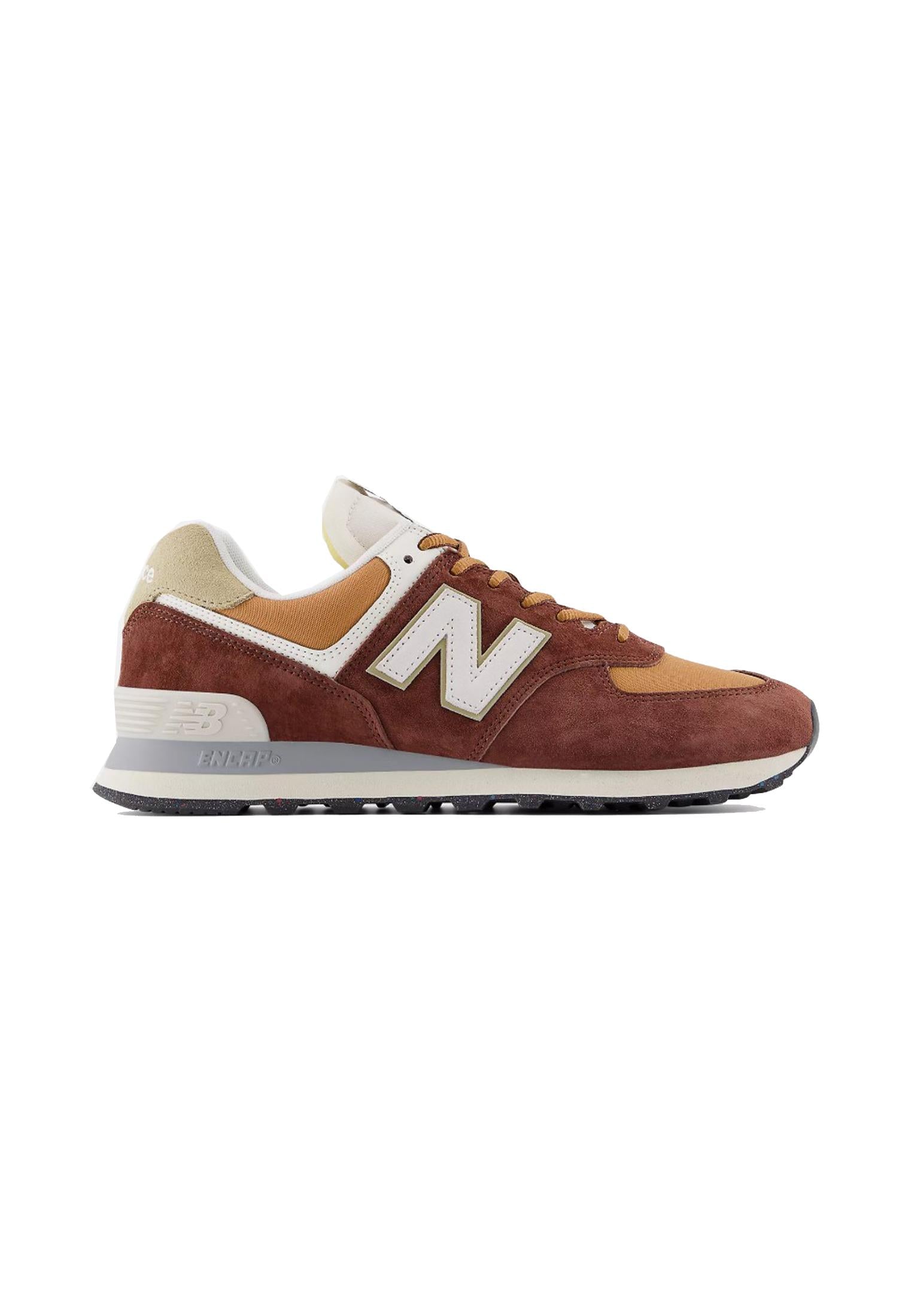 Scarpe sportive pelle marroni 574 unisex New Balance A25 U574MRR RICH OAKRICH OAK NEW BALANCE 