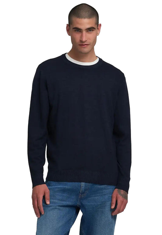 Maglia pullover girocollo blu misto lana Replay A25 UK4854.000.G21901 088088 REPLAY 