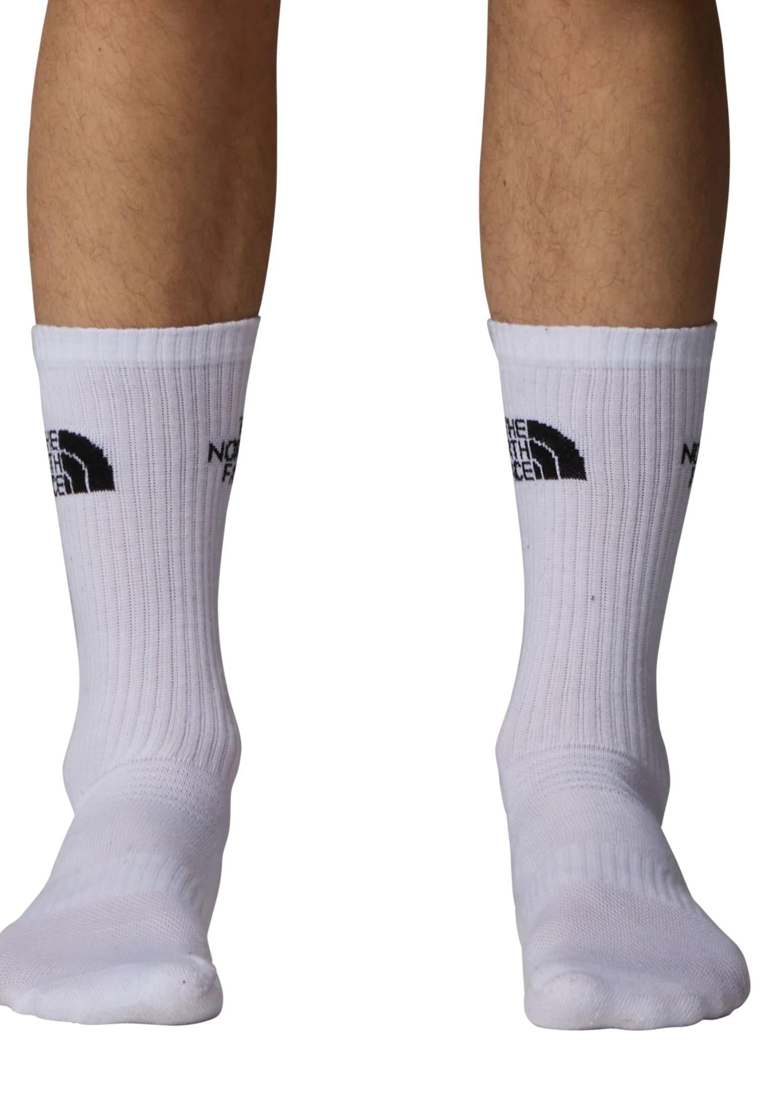 Set di 3 paia calze in poliestere con logo bianche The North Face A24 NF0A882HFN41 NFFN4NFFN4 THE NORTH FACE 