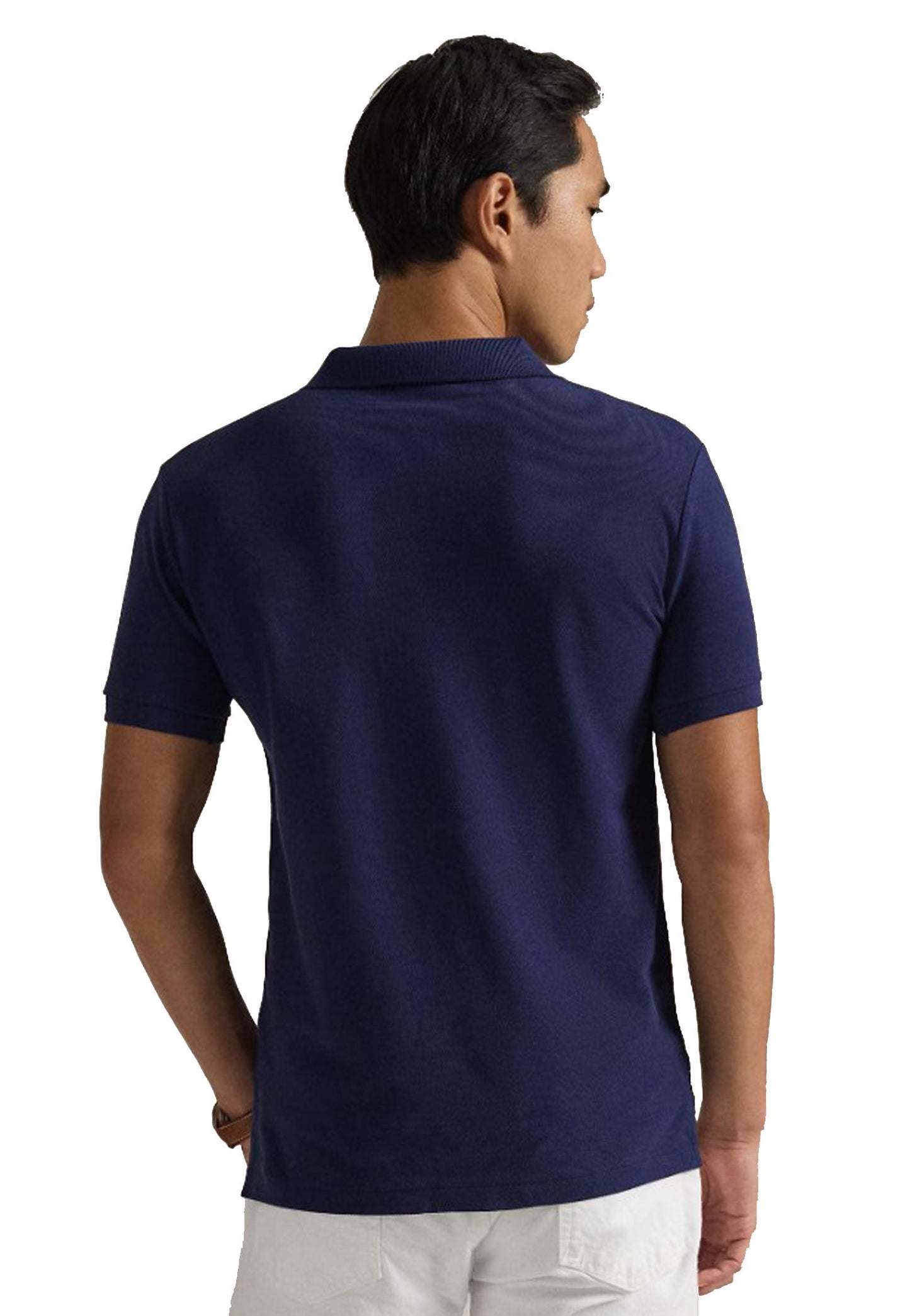 Polo manica corta cotone slim fit blu Polo Ralph Lauren P26 710782592008 NEWPORT NAVY/C3870 POLO RALPH LAUREN 