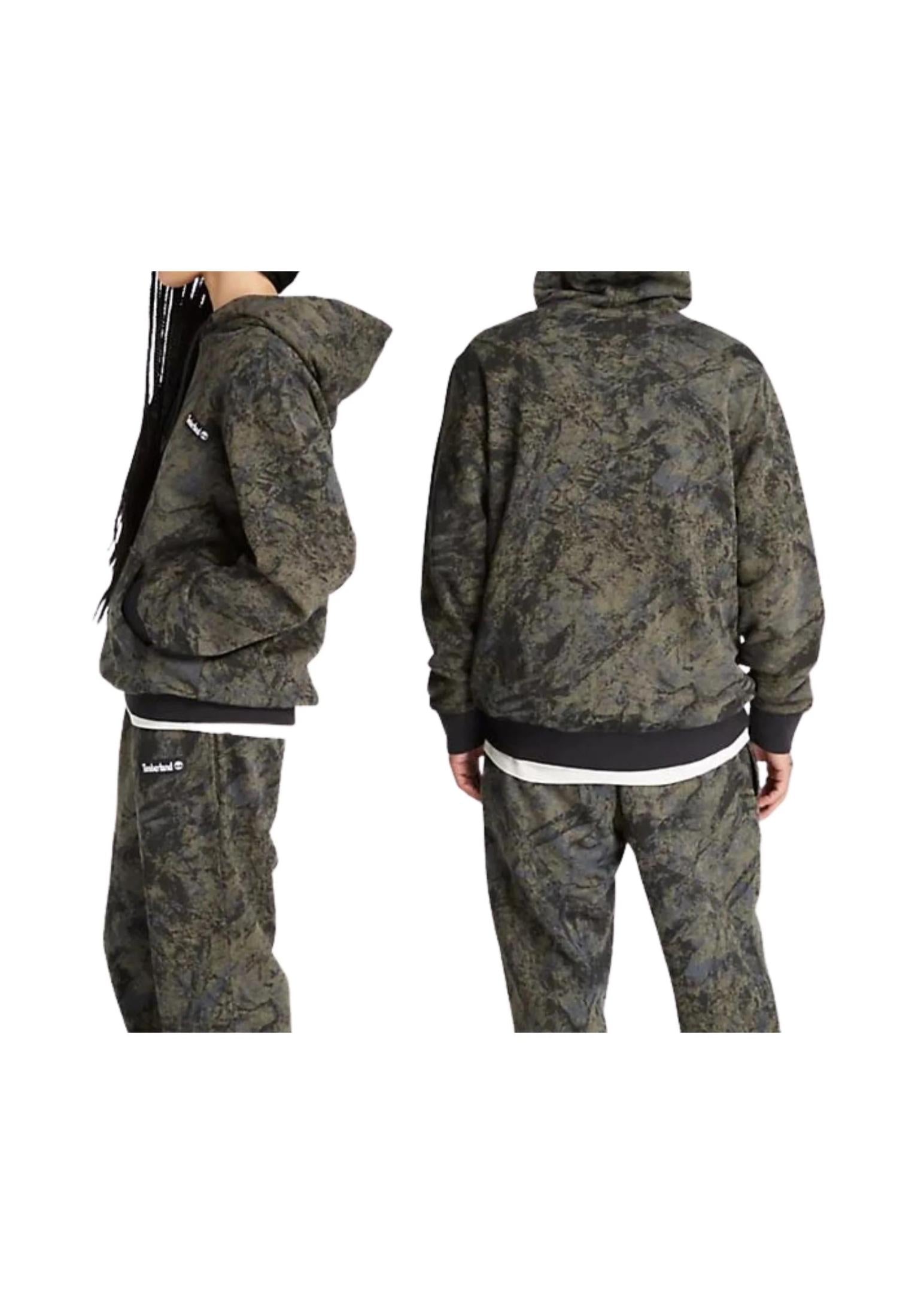 Felpa con cappuccio unisex camouflage militare Timberland A23 TB0A6K7W DX01DX01 TIMBERLAND 