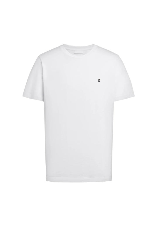 T-shirt girocollo bianca cotone regular fit Dondup P26 US198 JF0271U ZL4000 DONDUP 
