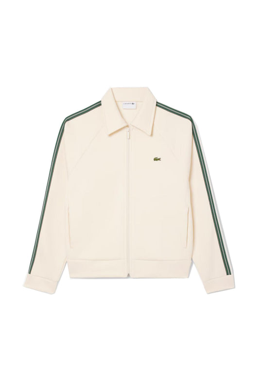 Felpa con zip bianca sportswear Lacoste A25 SH5927 XFJXFJ LACOSTE 