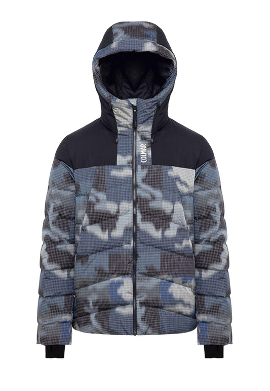 Giubbotto Piumino da sci neve Camou mimetico blu Colmar A25 1002 3ZR68 COLMAR 