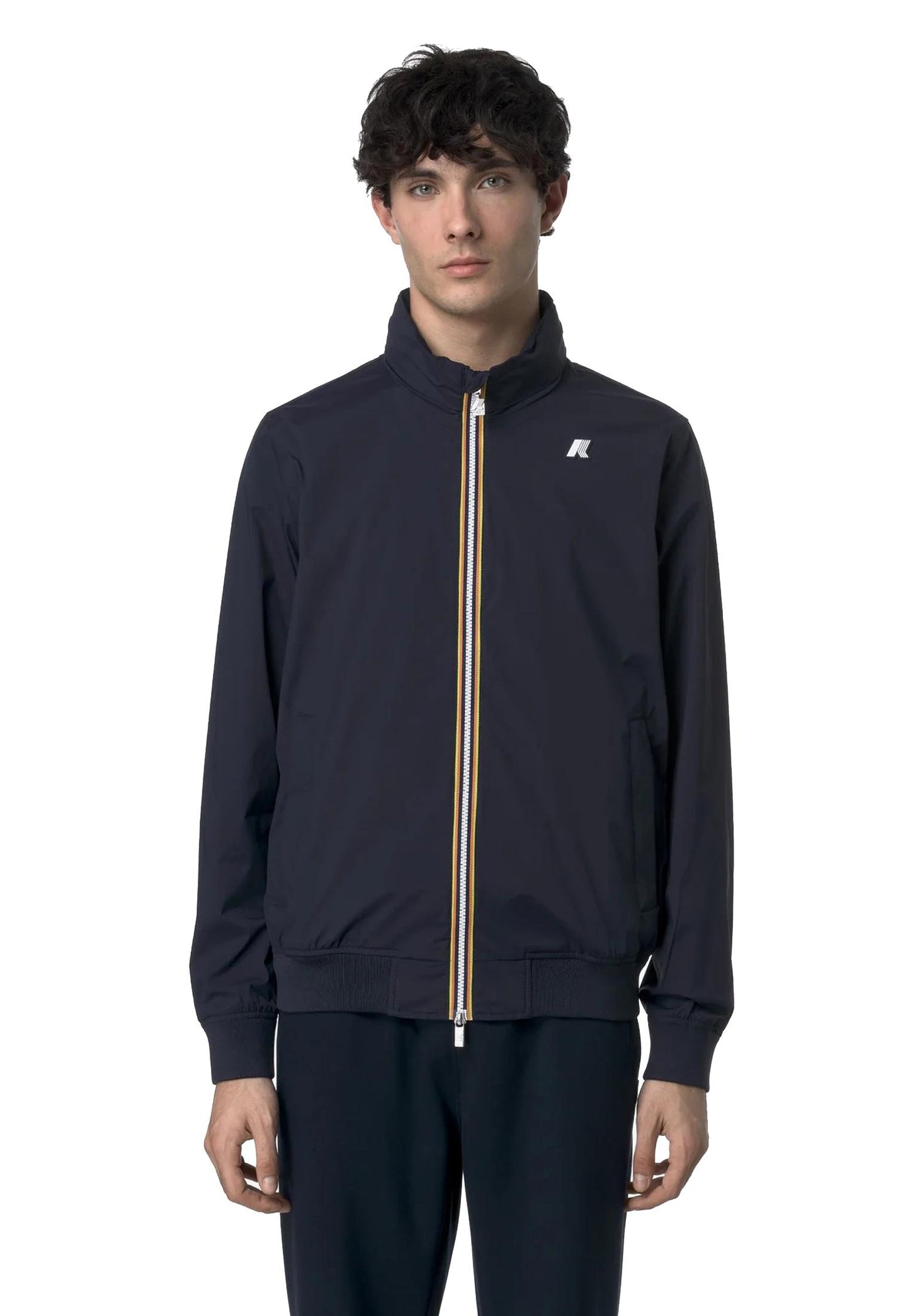 Giacca tecnica antipioggia e antivento blu Amaury K-Way P26 K3123VW K89K89 K-WAY 