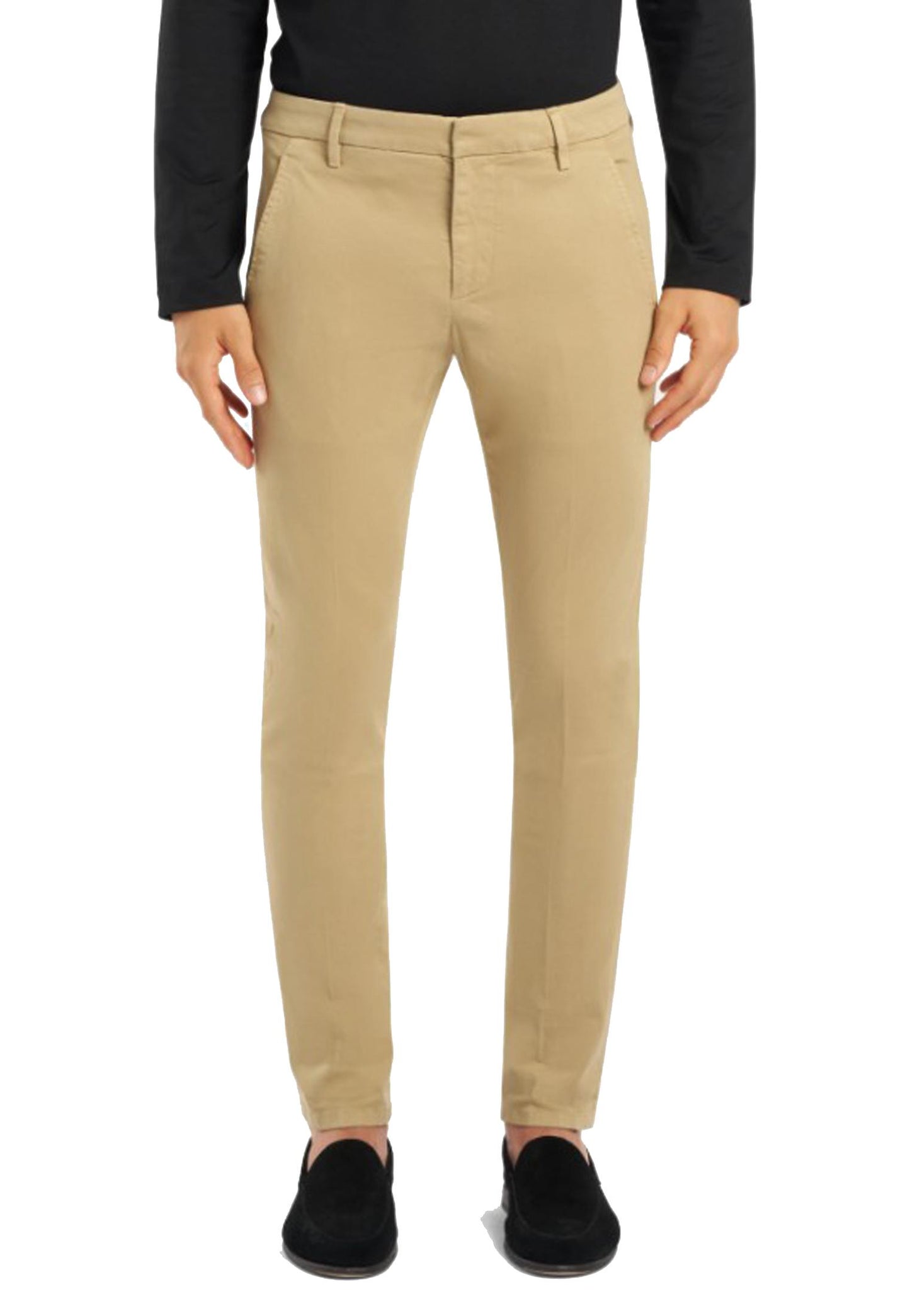 Pantaloni beige slim fit chino vita bassa beige Dondup A25 UP235 GSE043U DU026 DONDUP 