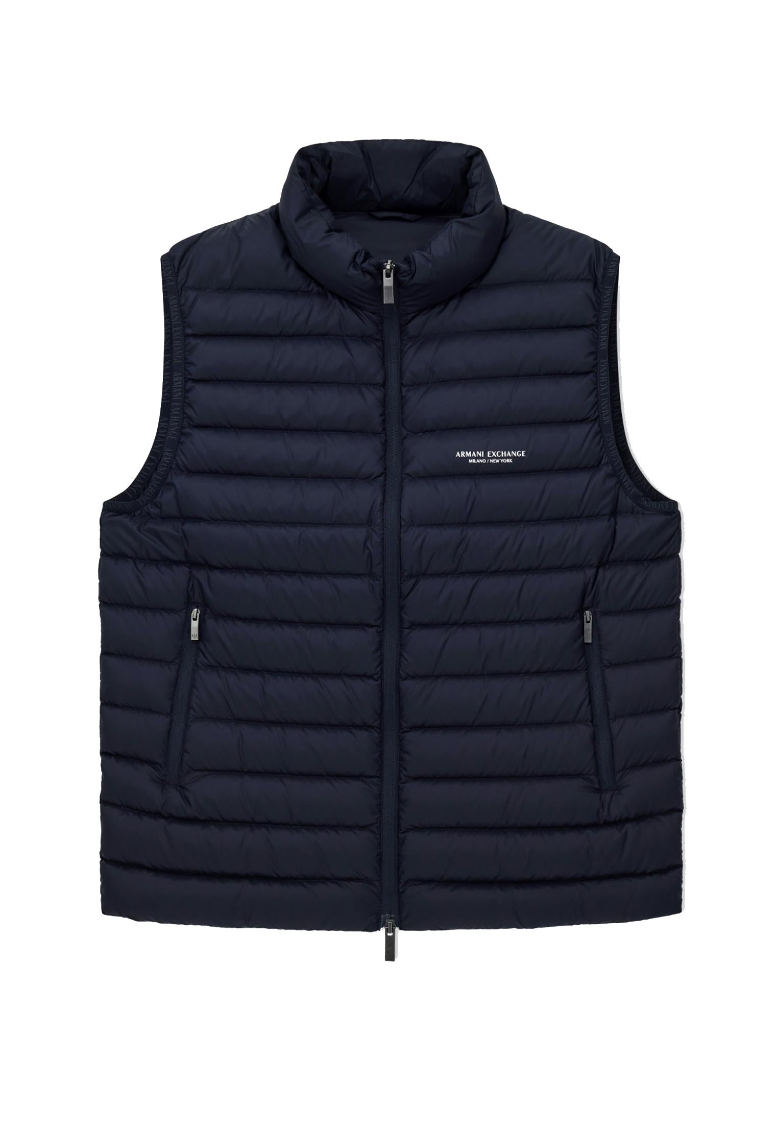 Gilet smanicato Piumino fullzip blu navy Armani Exchange A25 XM001576 AF16927 UB101UB101 ARMANI EXCHANGE 