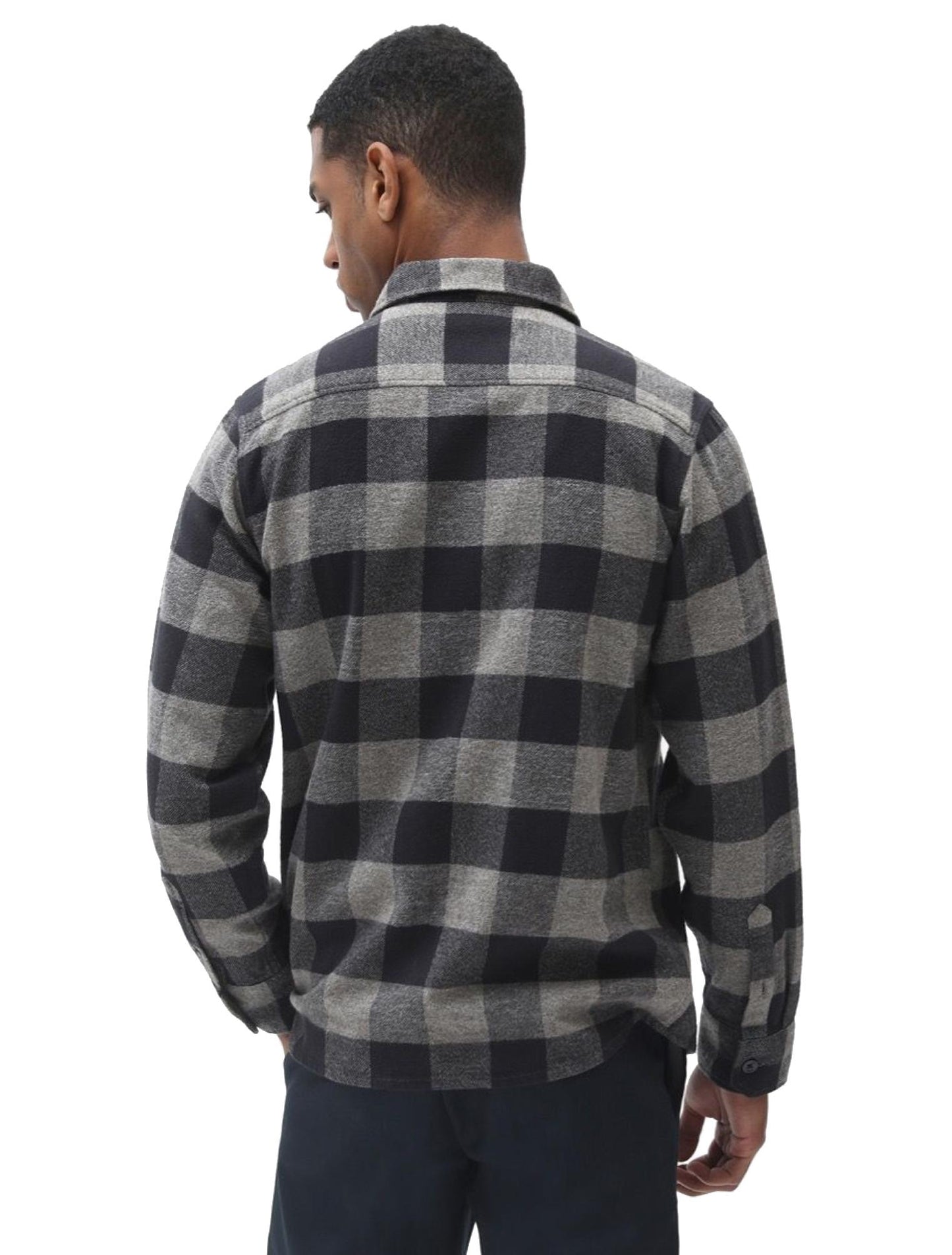 Camicia a quadri in flanella grigia Sacramento Dickies A25 DK0A4XDZGYM1 DKGYMDKGYM DICKIES 