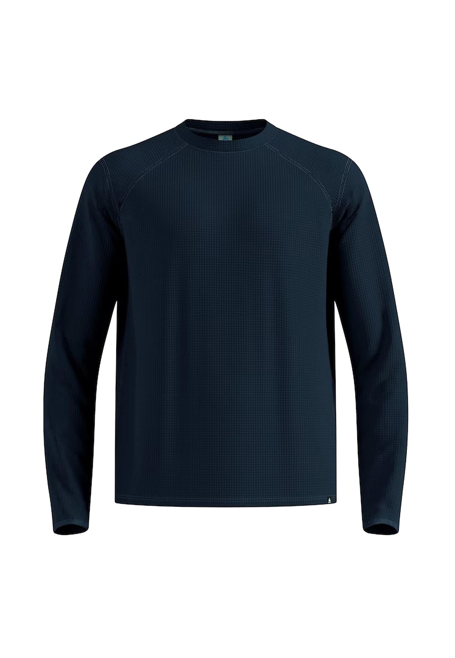 T-shirt manica lunga sportiva traspirante allenamento sci blu Cubic Odlo A25 542992 2073120731 ODLO 