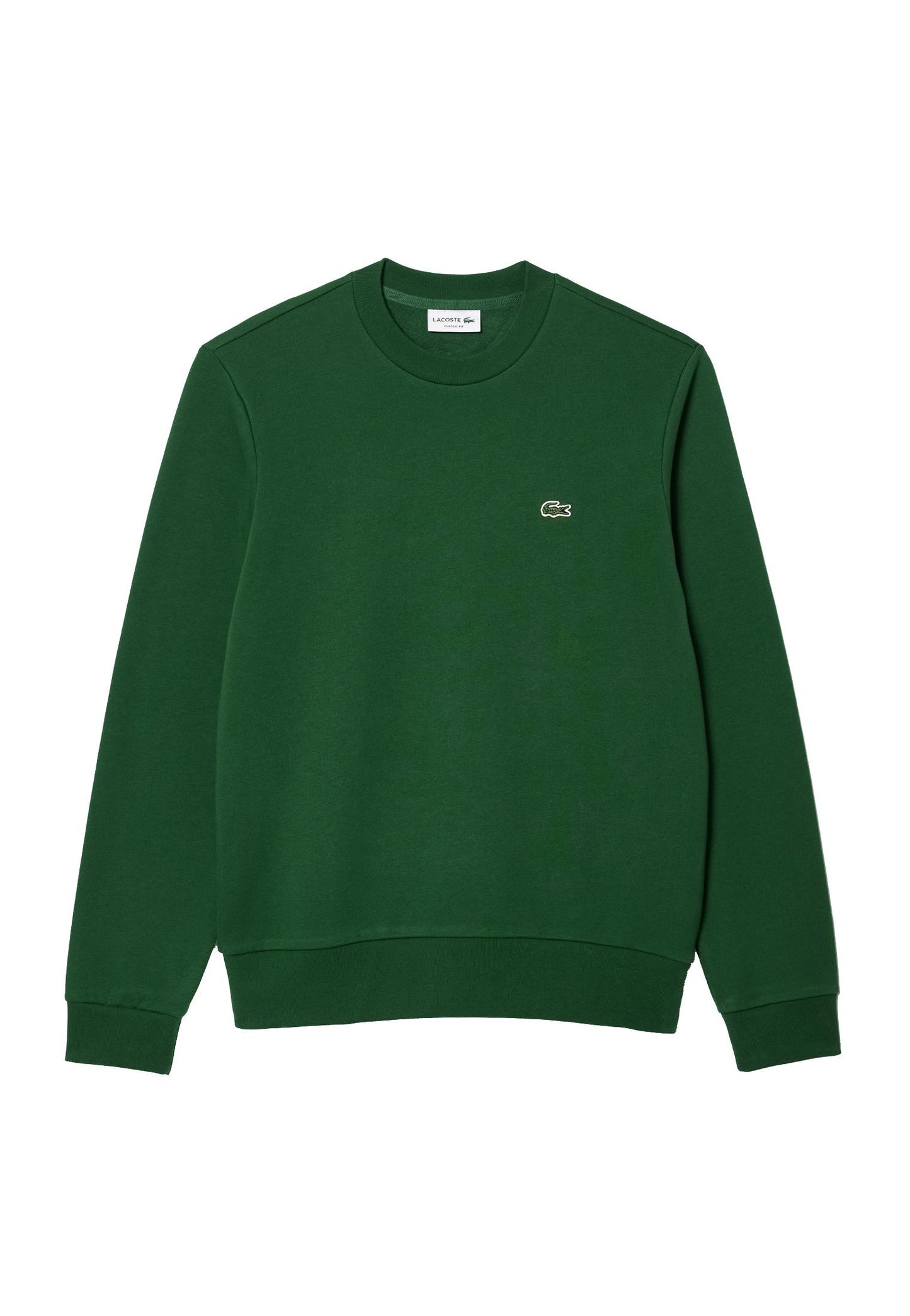 Felpa girocollo verde con logo Lacoste A24 SH9608 132132 LACOSTE 